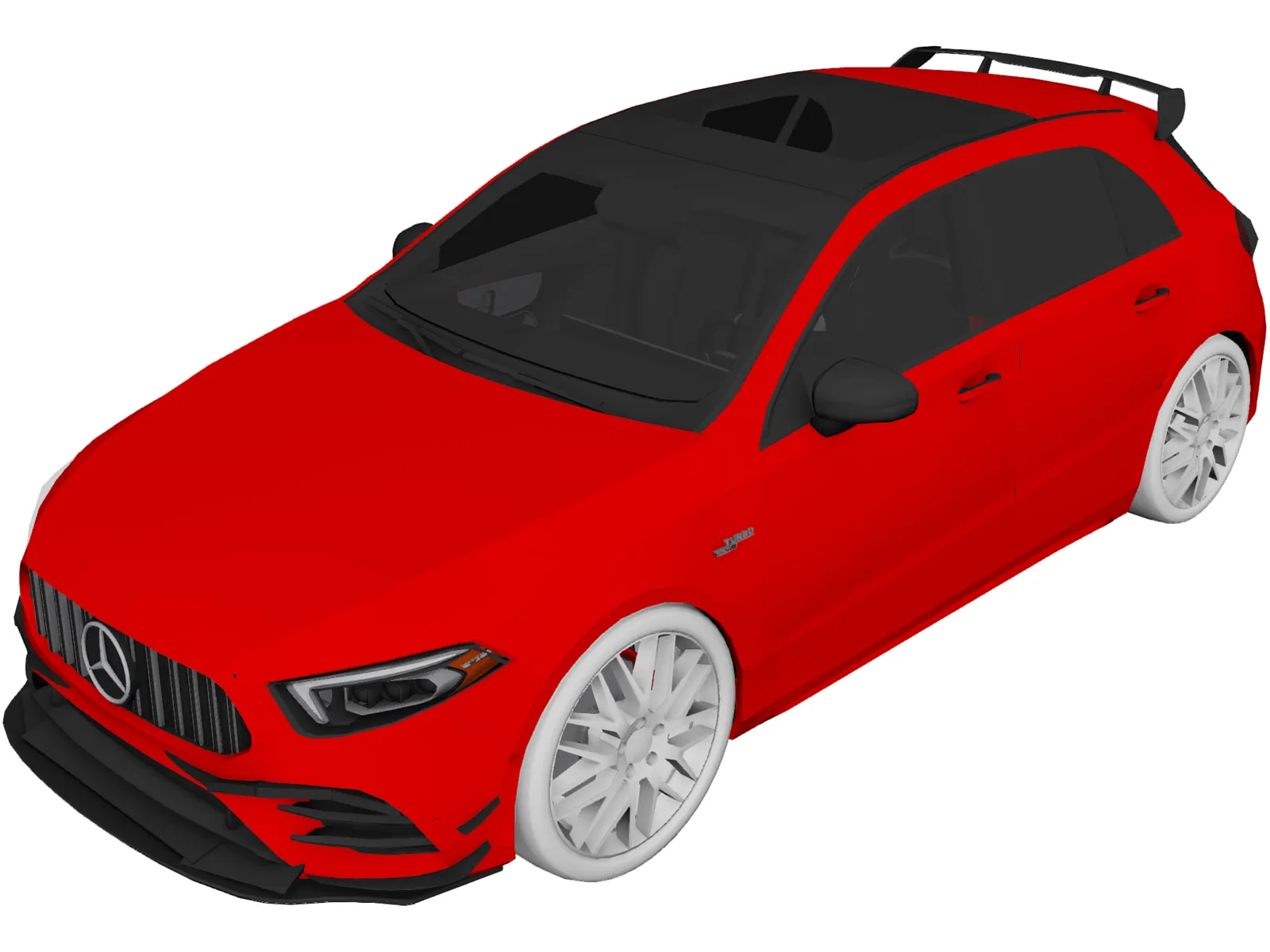 Mercedes-Benz A35 AMG Hatchback (2020) 3D Model main preview