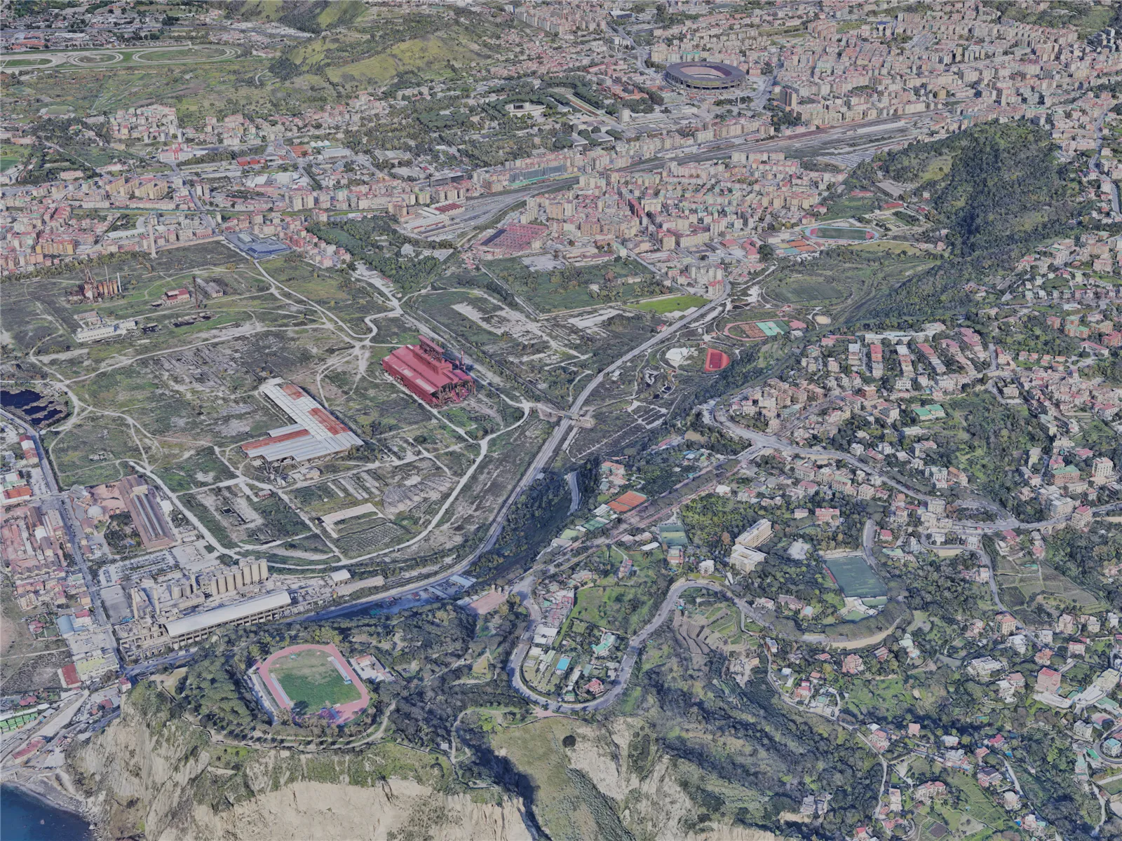 Naples City SW, Italy (2019) 3D Model main preview