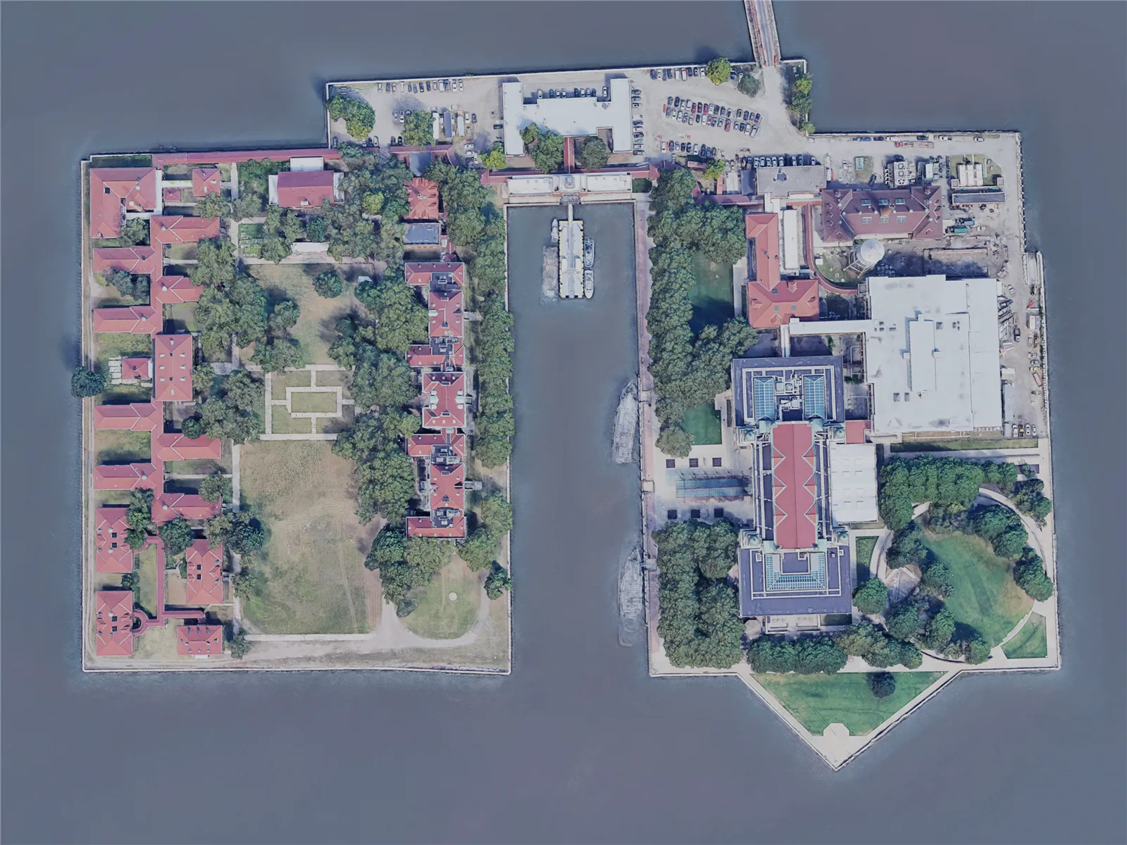 New York City, Ellis Island, USA (2019) 3D Model main preview