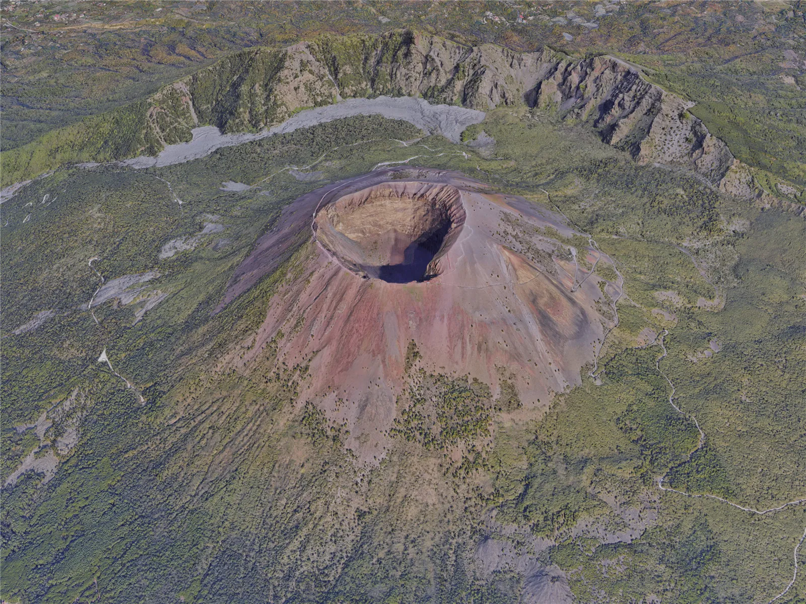 Mount Vesuvius, Naples, Italy (2020) 3D Model main preview