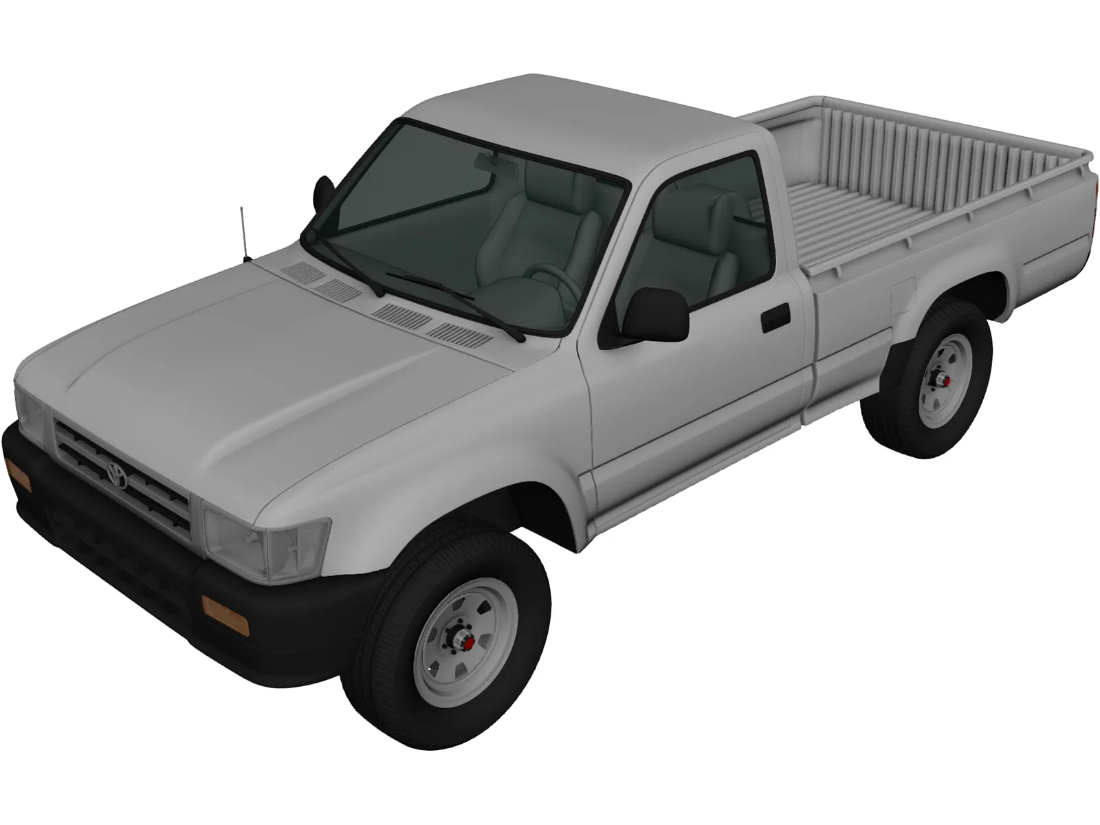 Toyota Hilux (1988) 3D Model main preview