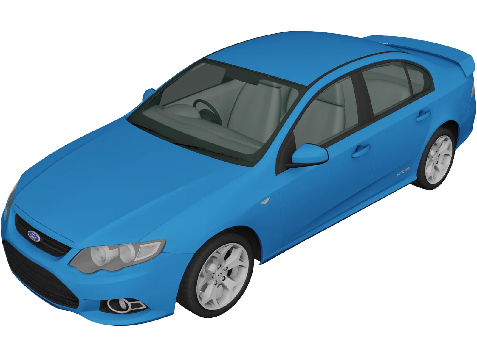 Ford Falcon XR6 (2011) 3D Model main preview