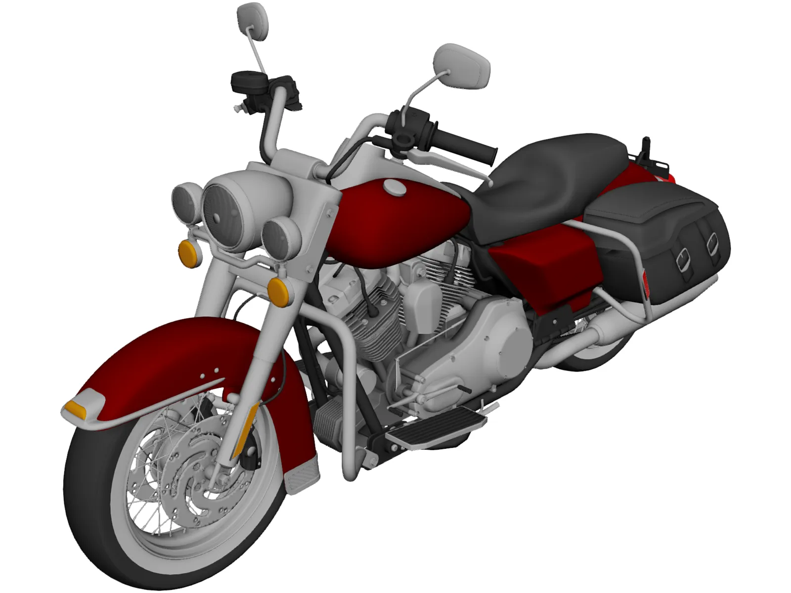 Harley Davidson Road King Classic (2011) 3D Model main preview