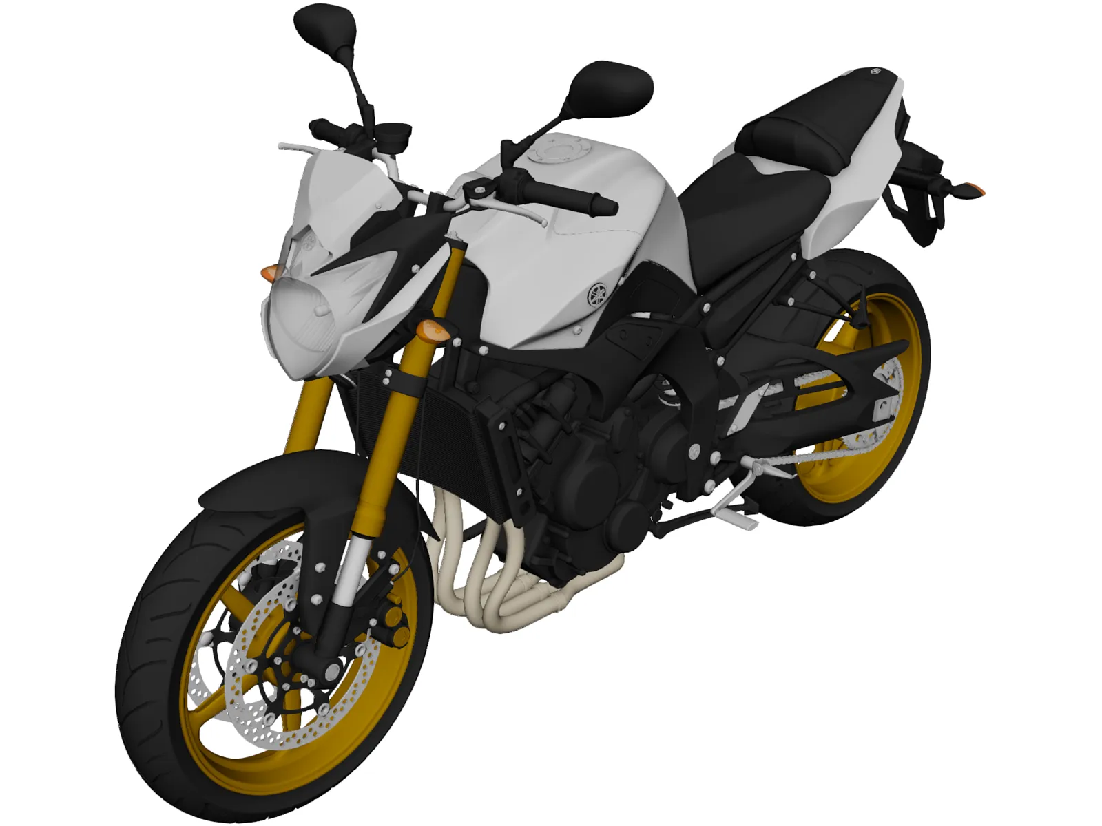 Yamaha FZ8 (2011) 3D Model main preview