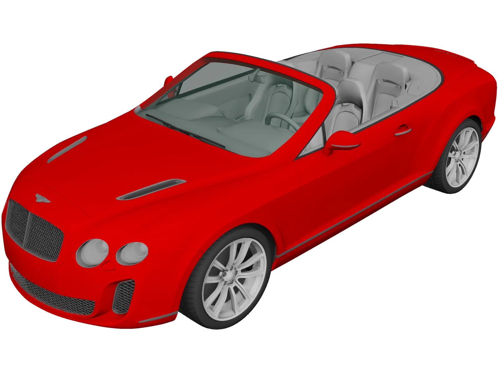 Bentley Continental Supersports Convertible (2011) 3D Model main preview
