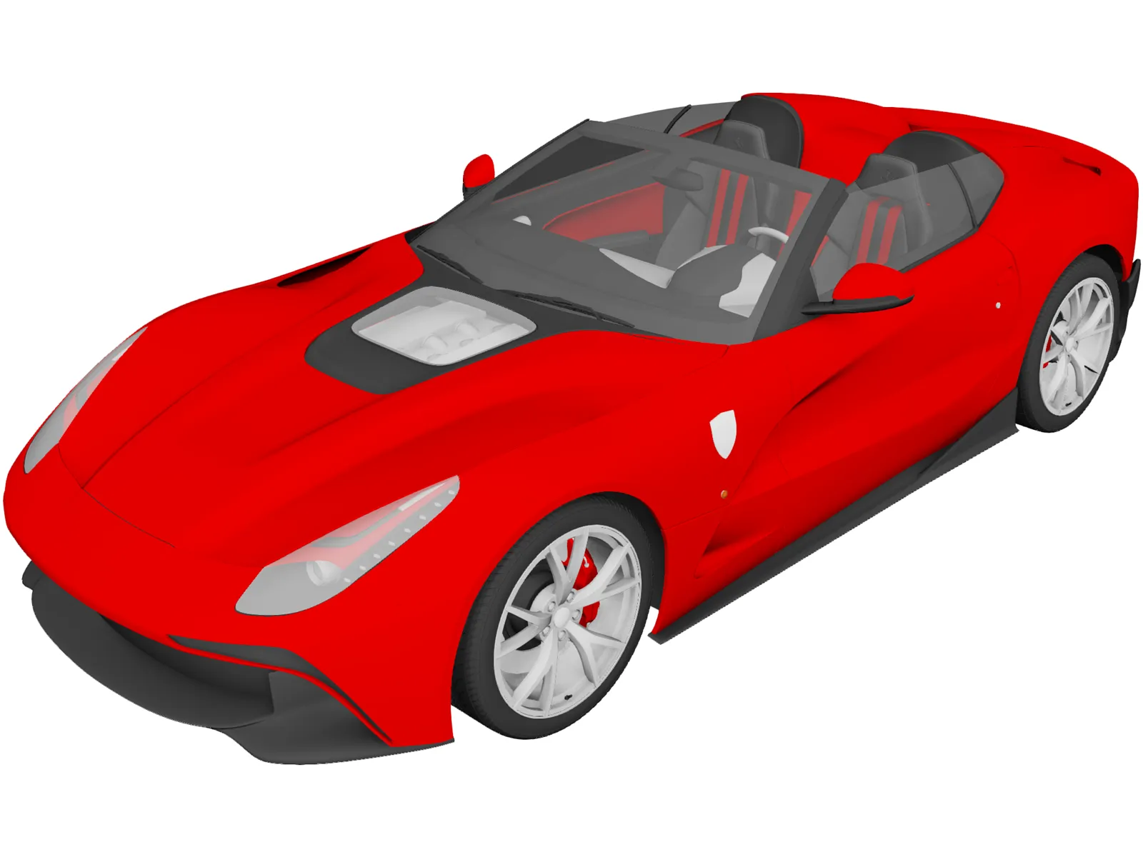 Ferrari F12 TRS (2014) 3D Model main preview