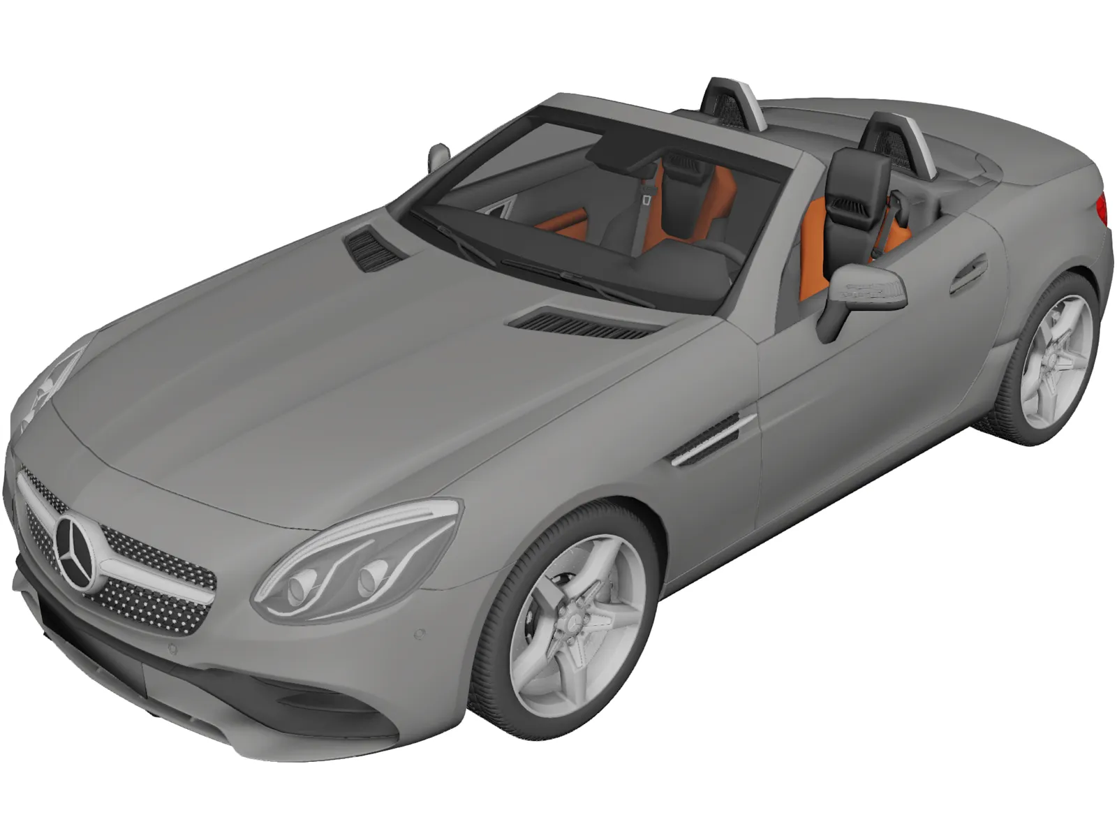 Mercedes-Benz SLC (2017) 3D Model main preview