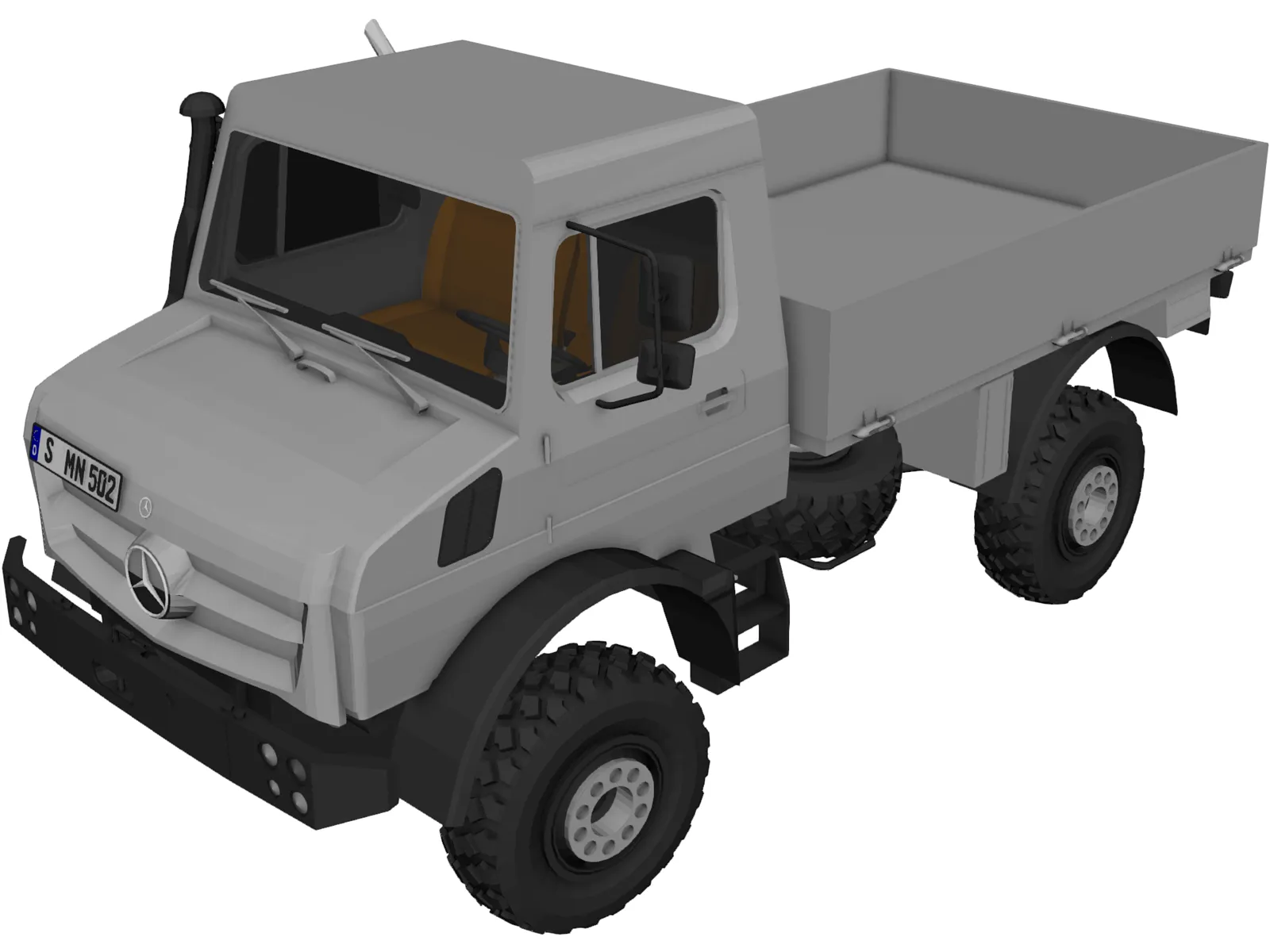 Mercedes-Benz Unimog 3D Model main preview