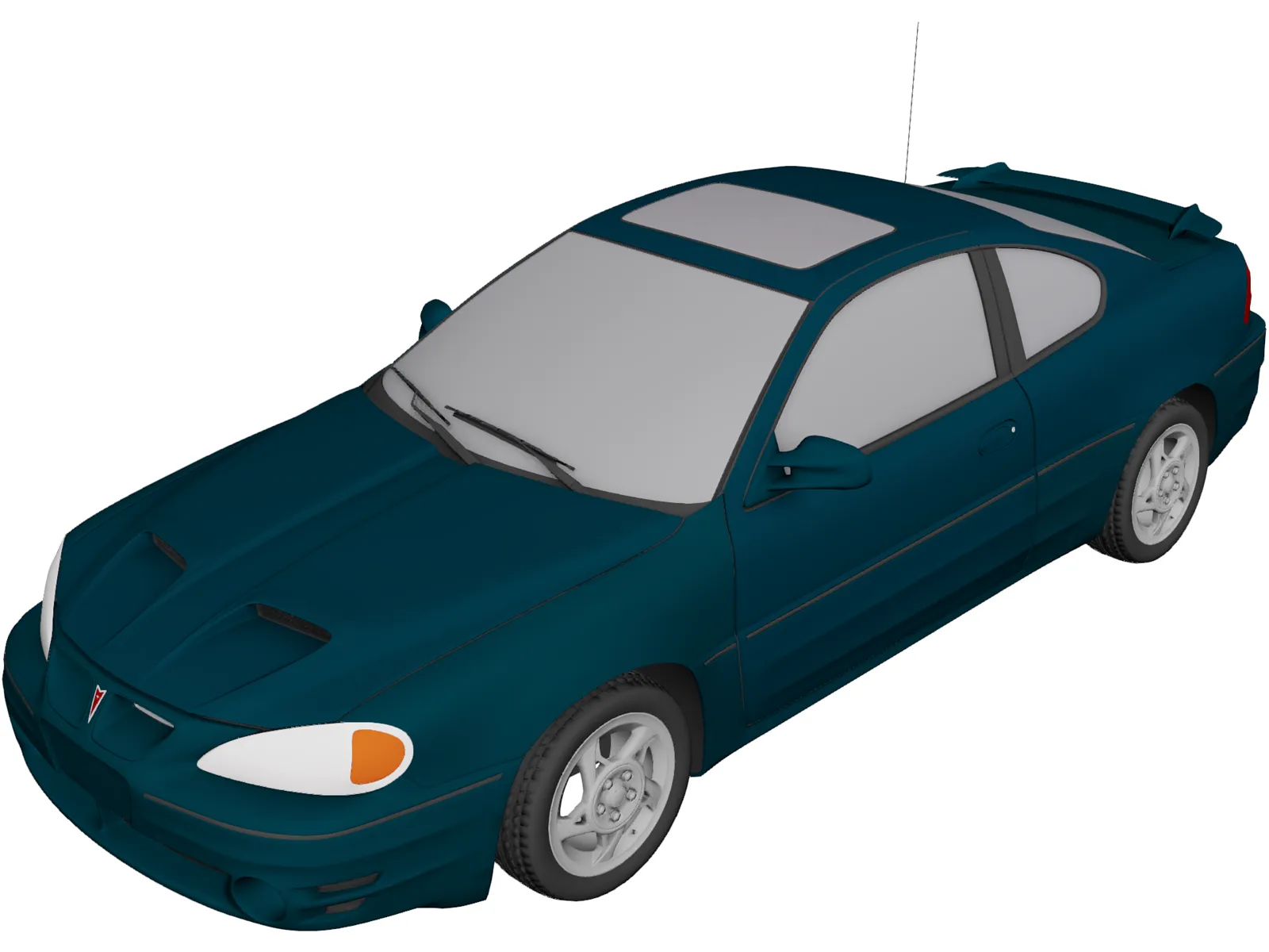 Pontiac Grand Am GT (1999) 3D Model main preview