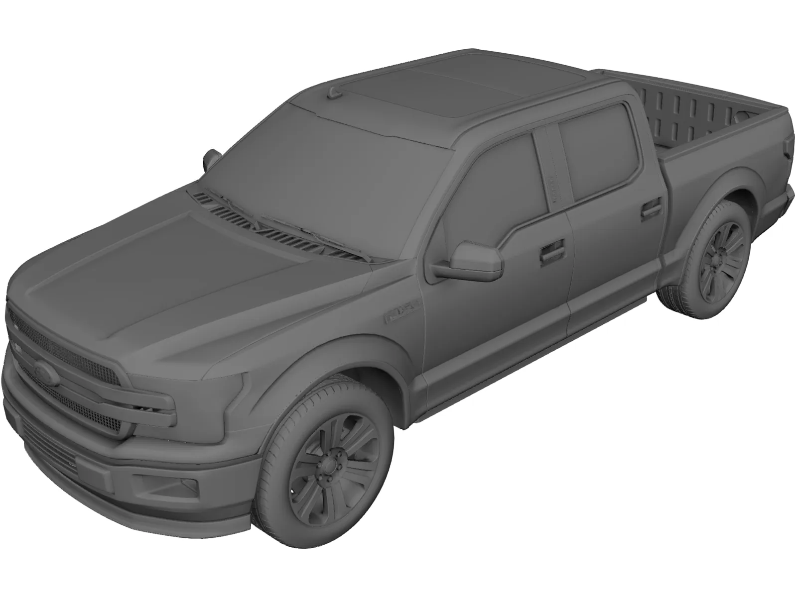 Ford F-150 (2019) 3D Model main preview