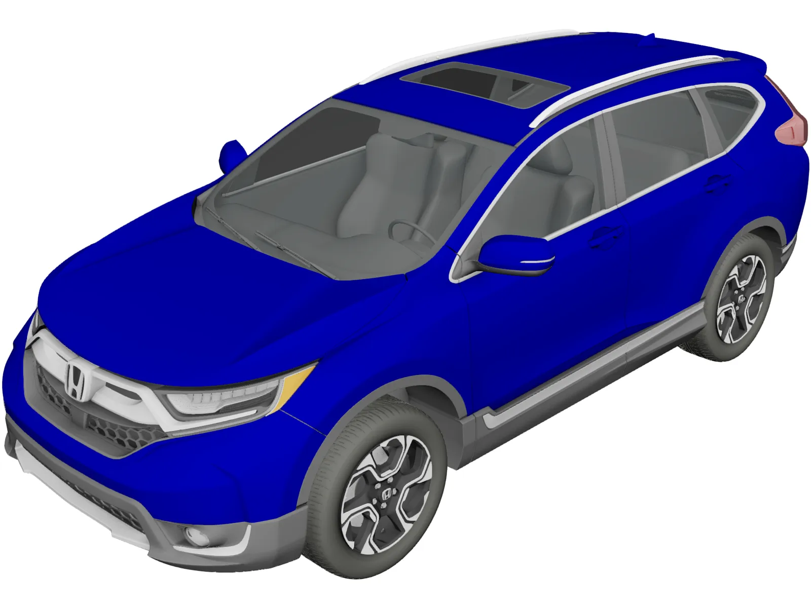 Honda CR-V Touring (2020) 3D Model main preview