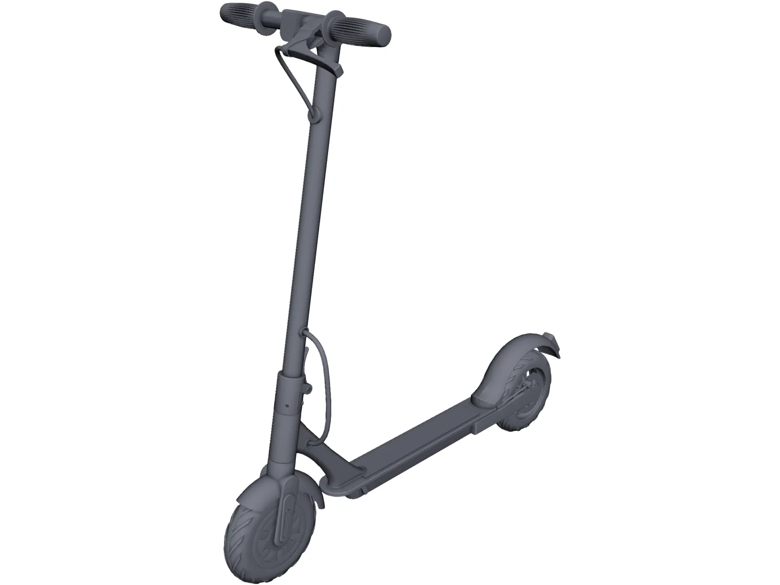 Electric Scooter 3D Model main preview