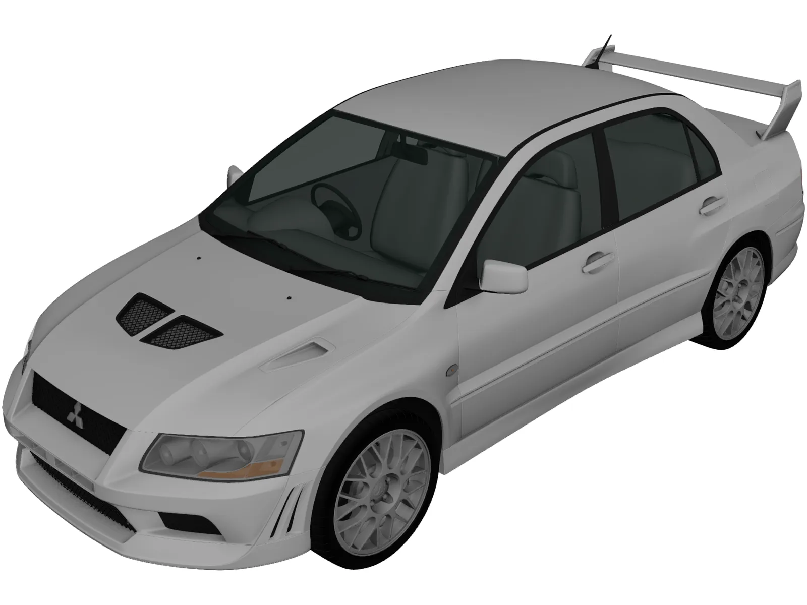 Mitsubishi Lancer Evolution VIII (2001) 3D Model main preview
