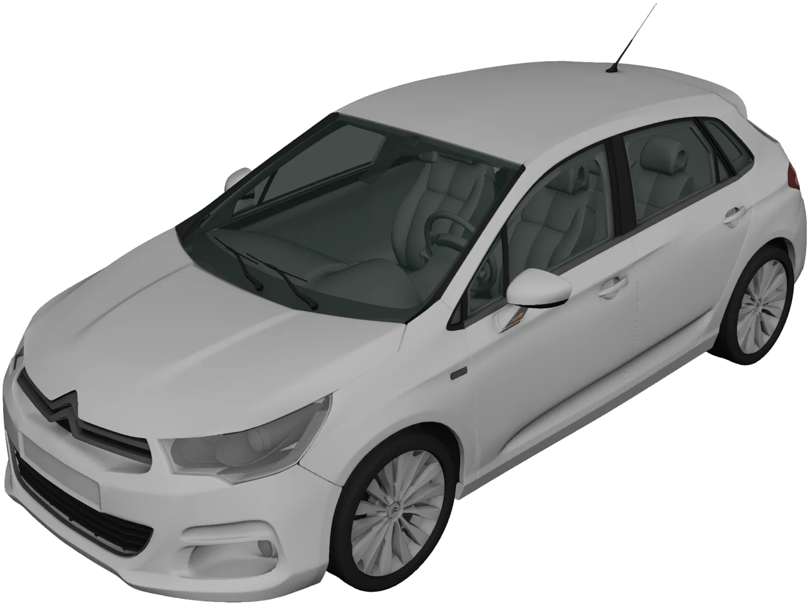 Citroen C4 (2011) 3D Model main preview
