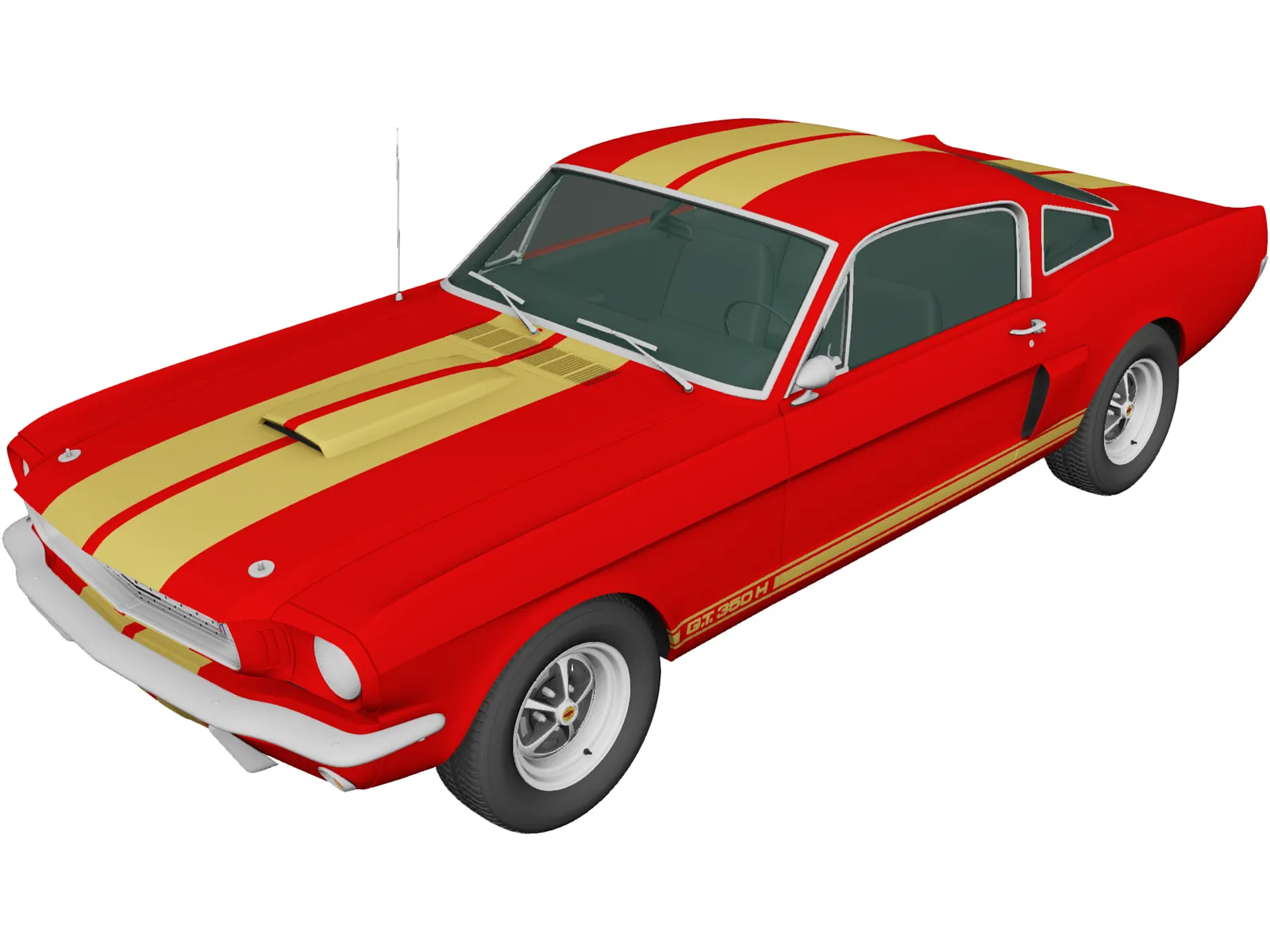 Ford Mustang GT350 (1969) 3D Model main preview