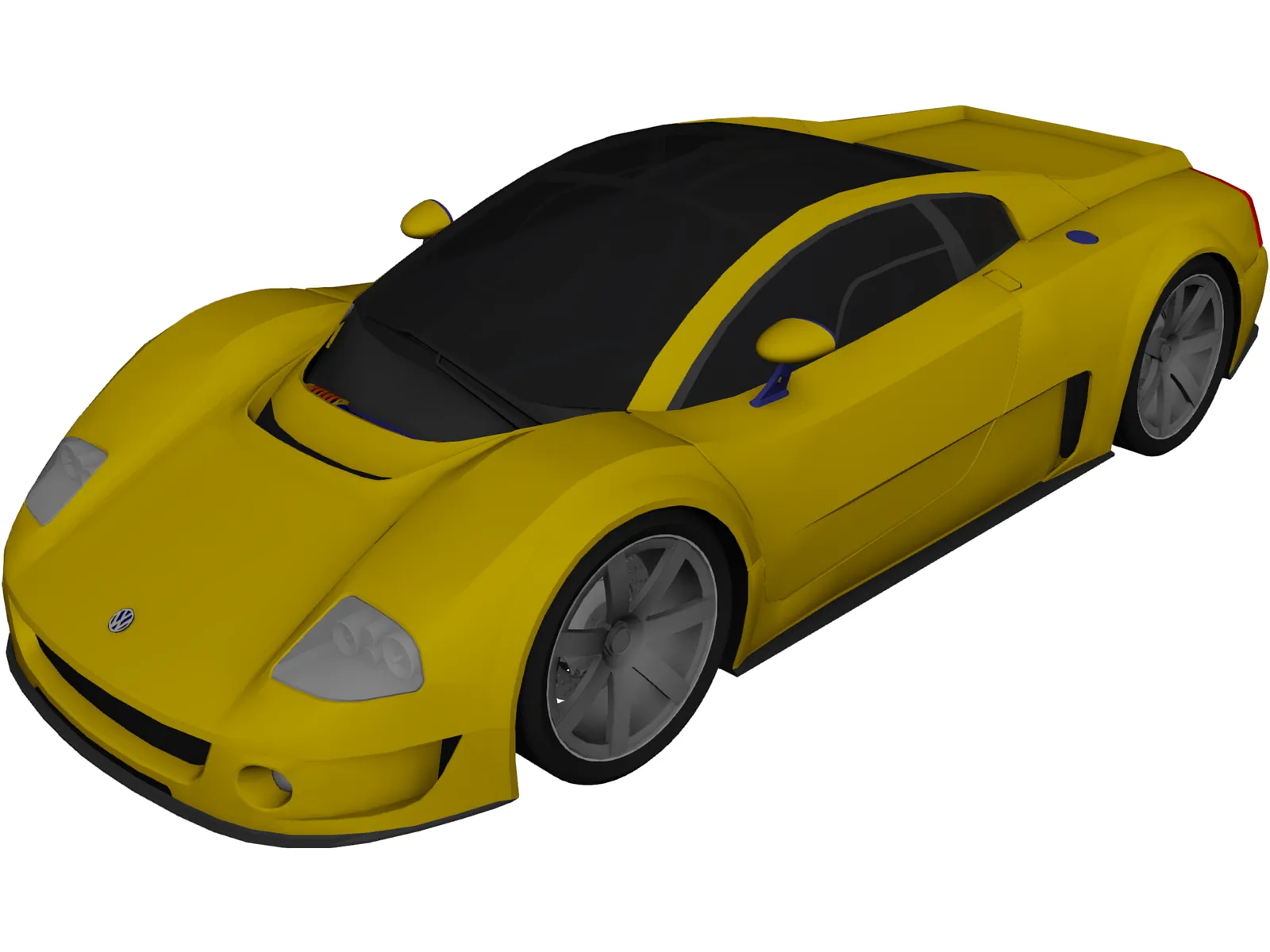 Volkswagen W12 Syncro (1997) 3D Model main preview