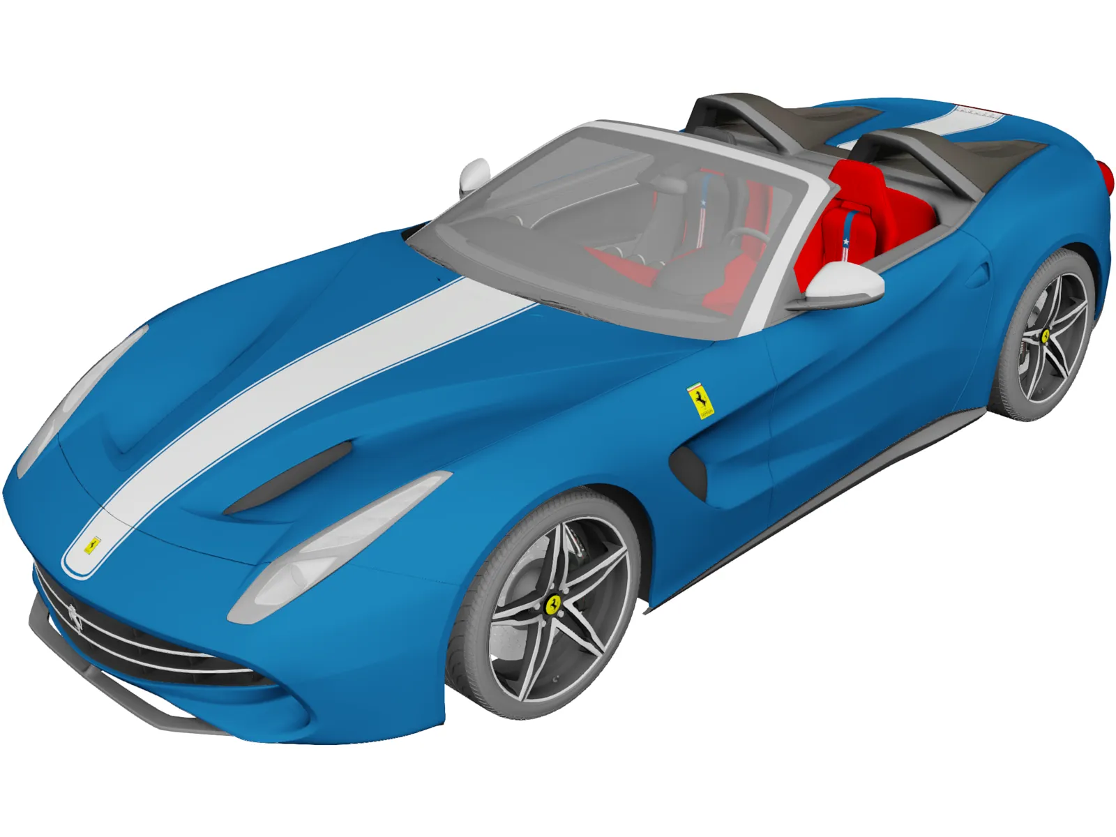 Ferrari F60 America (2015) 3D Model main preview