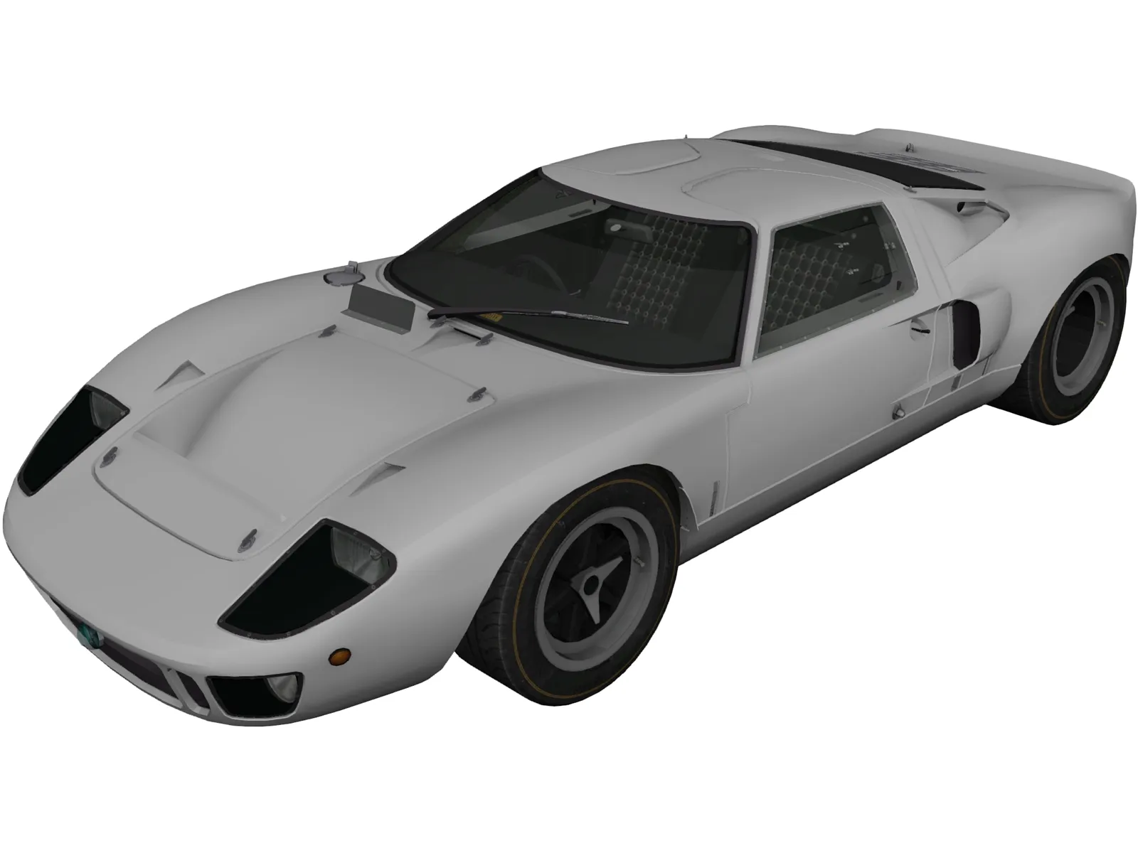 Ford GT40 3D Model main preview