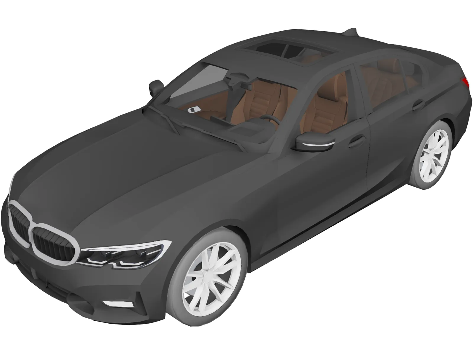 BMW 330i Sedan (2020) 3D Model main preview