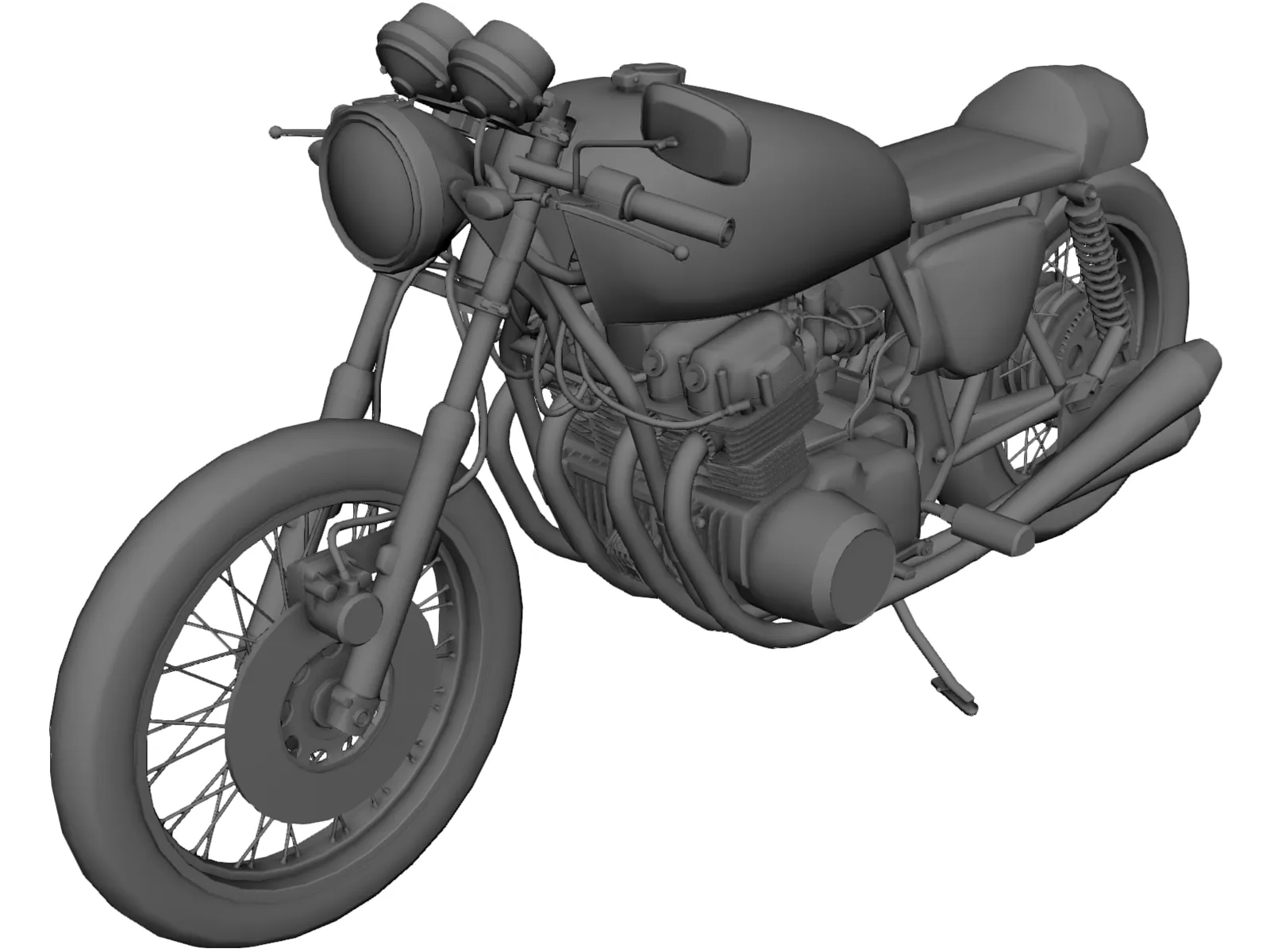 Honda CB750 3D Model main preview