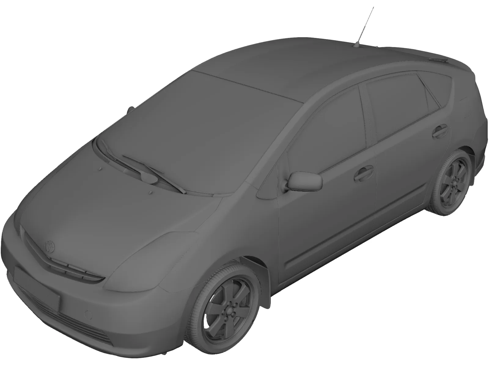 Toyota Prius (2003) 3D Model main preview
