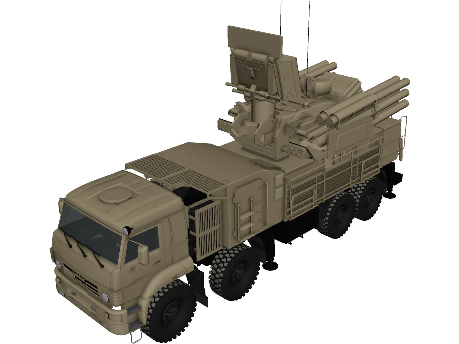 SA-22 Greyhound 3D Model main preview