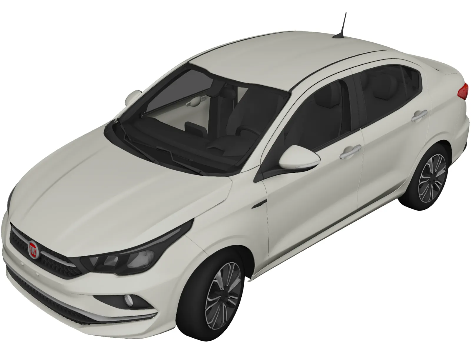 Fiat Cronos (2018) 3D Model main preview