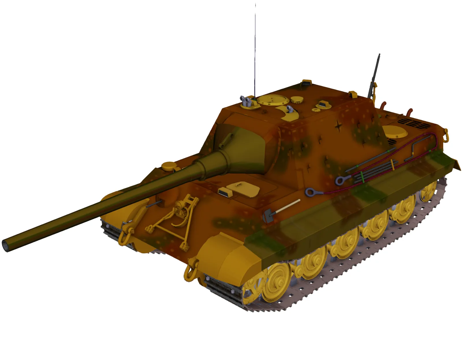 Jagdtiger 1 3D Model main preview