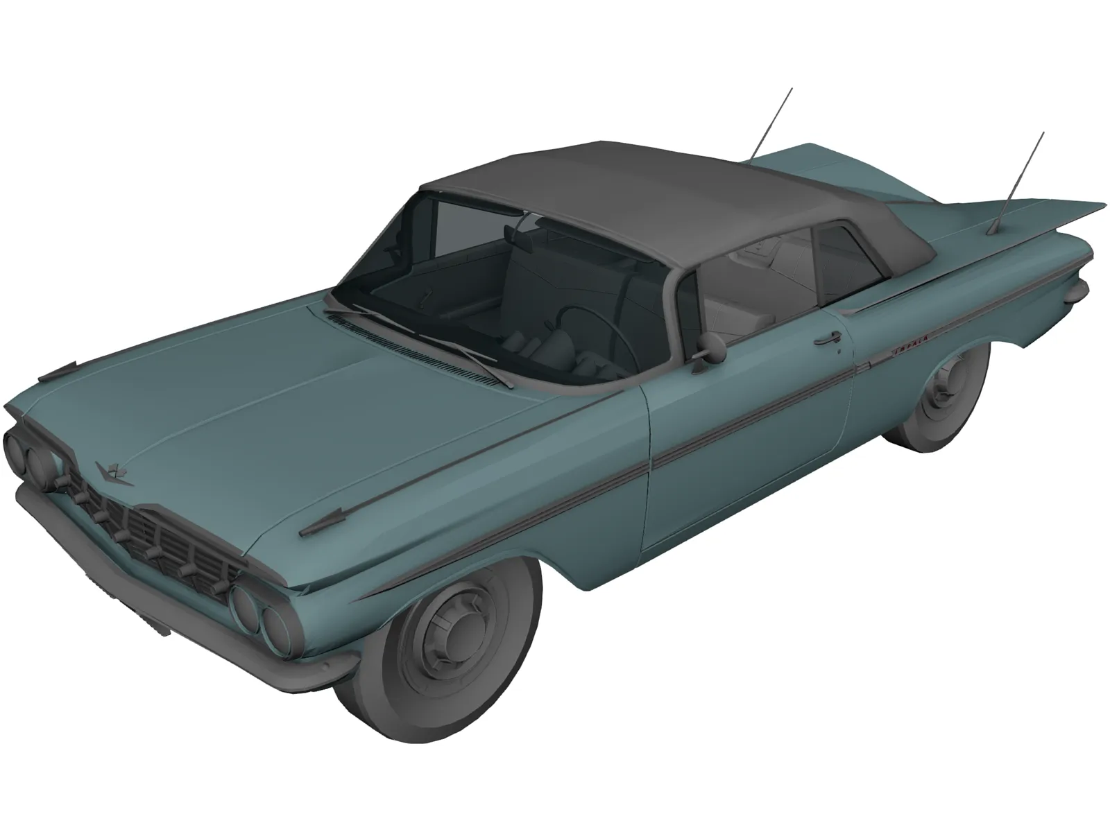 Chevrolet Impala (1963) 3D Model main preview