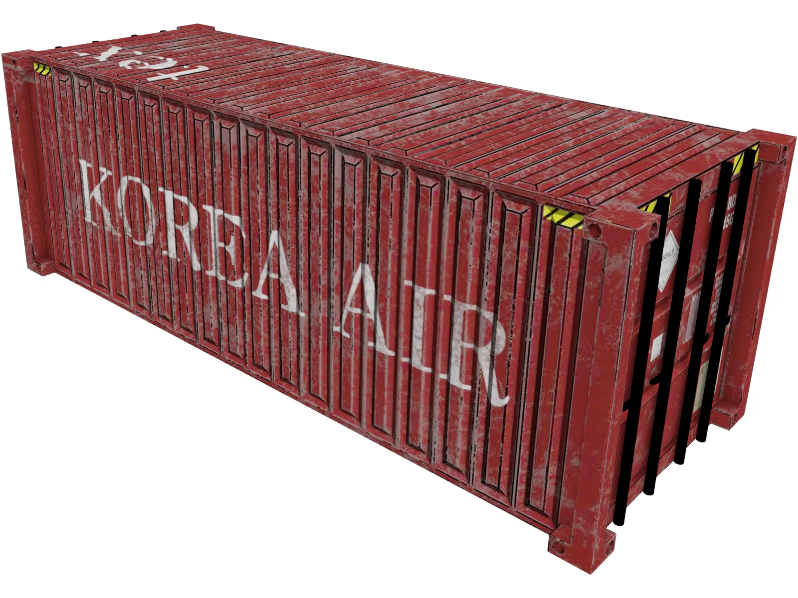 Shipping Container 3D Model main preview
