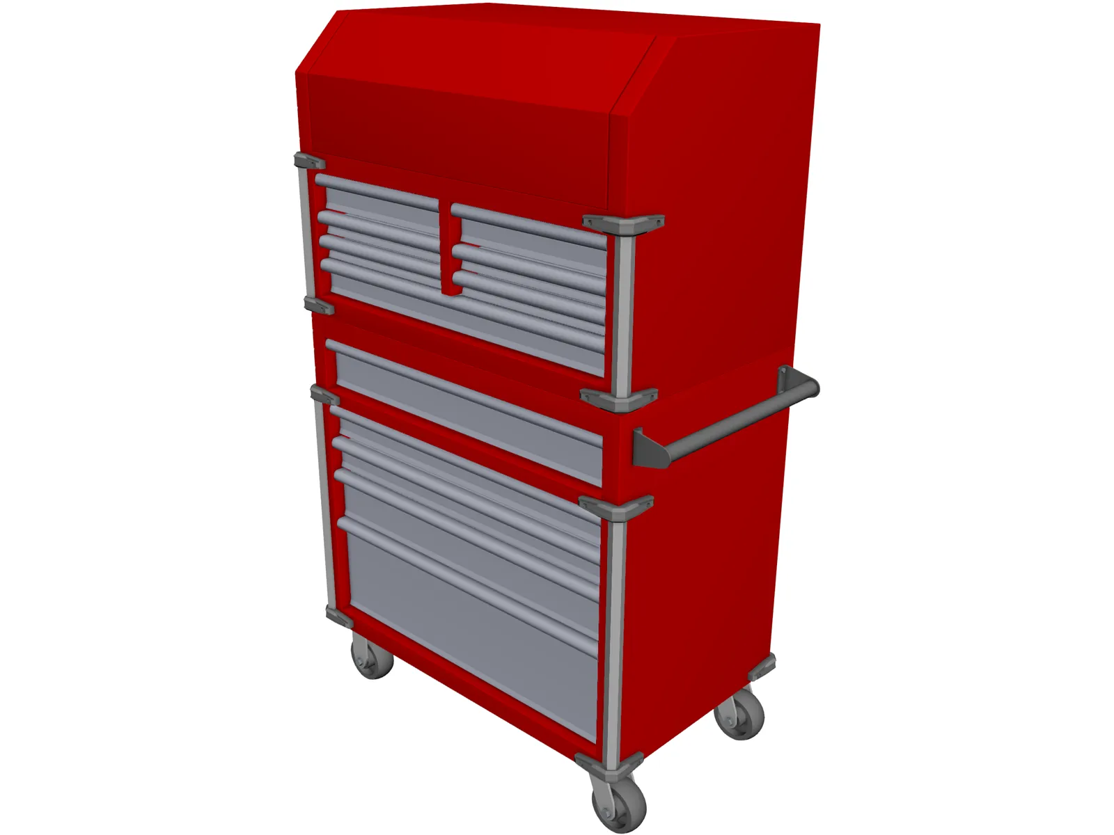 Milwaukee Toolbox 3D Model main preview
