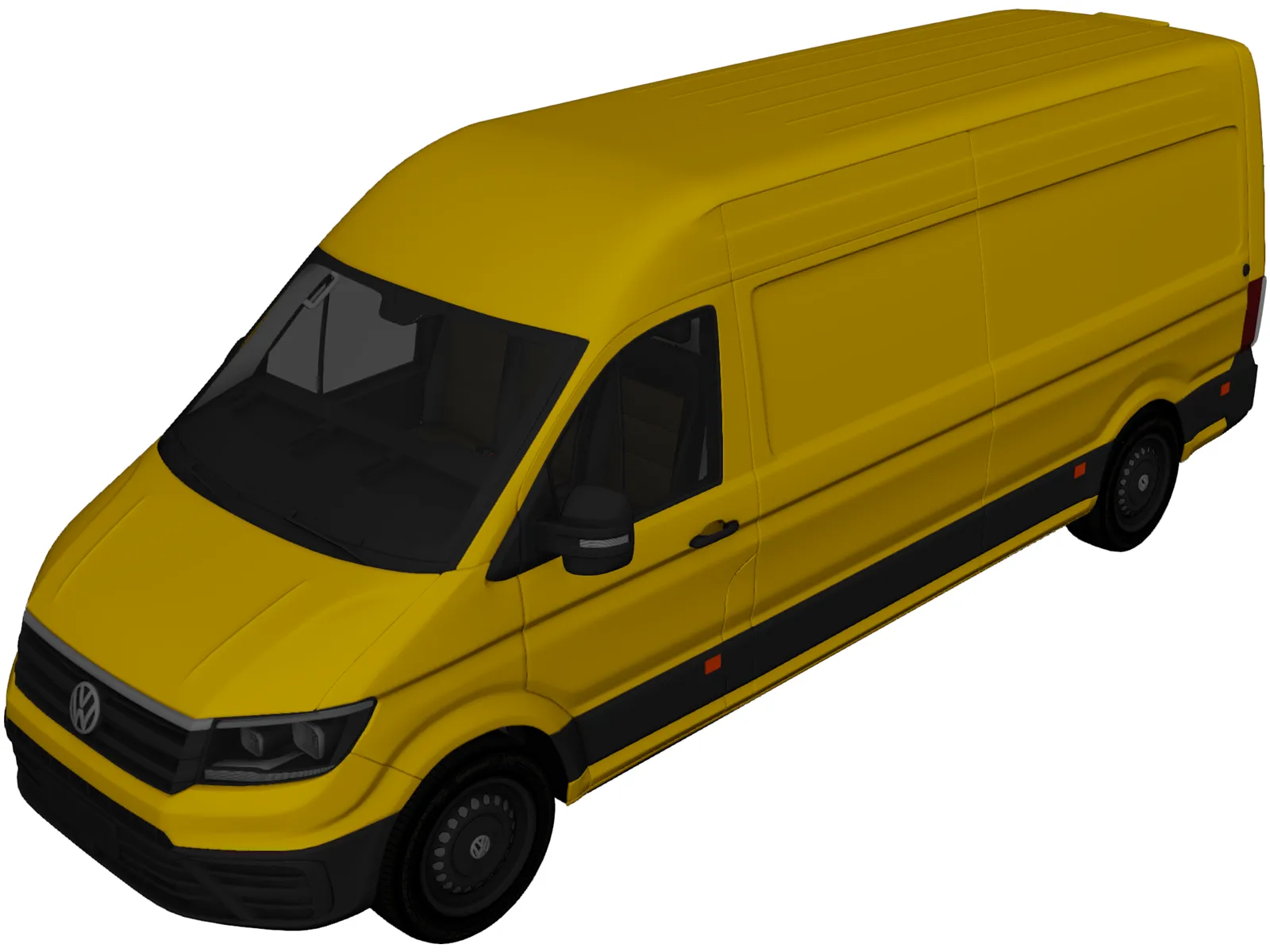 Volkswagen Crafter Cargo (2017) 3D Model main preview