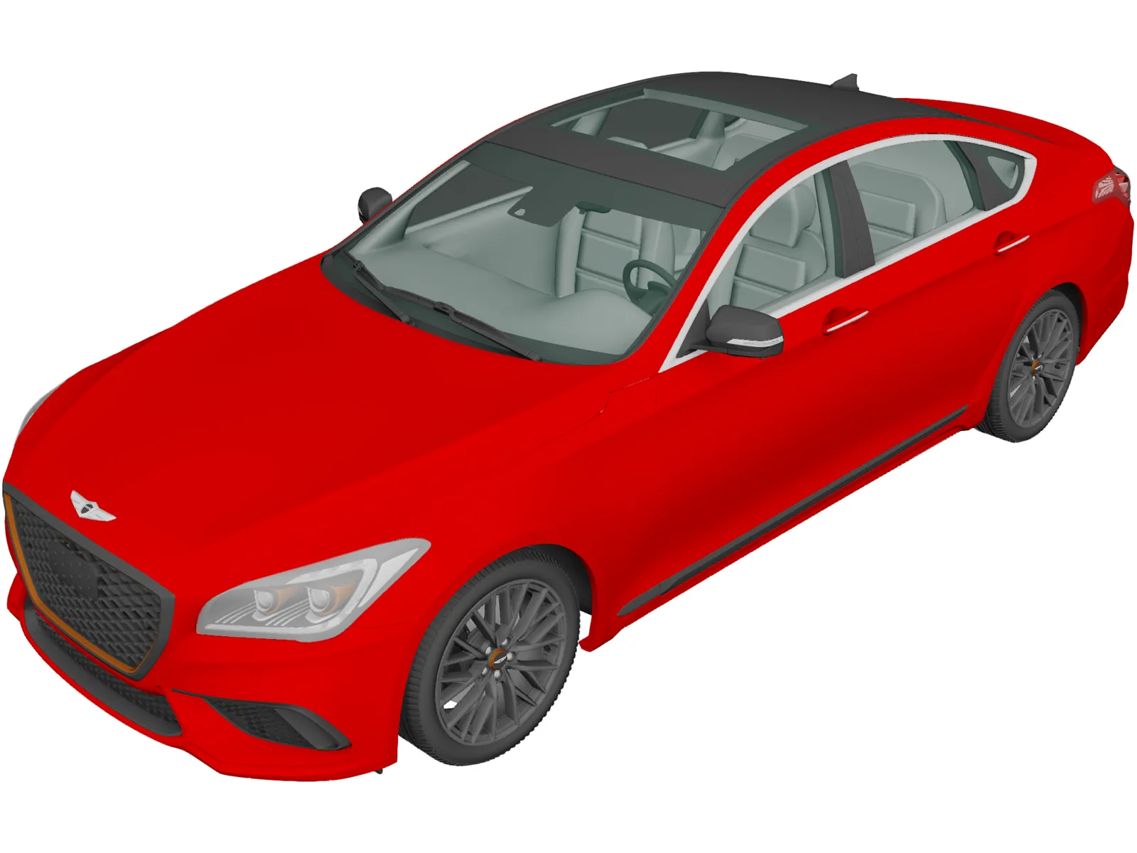 Genesis G80 Sport (2019) 3D Model main preview