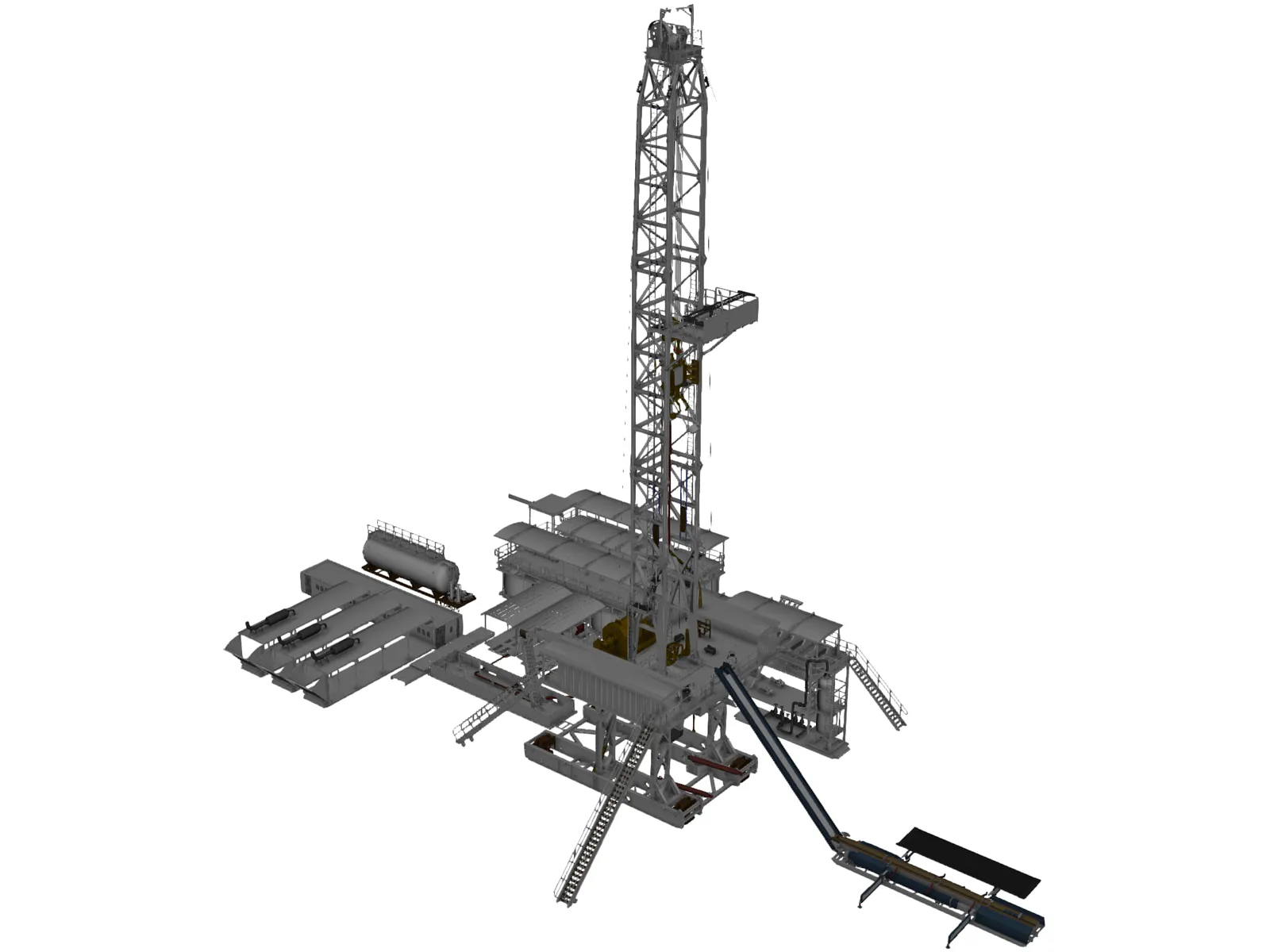 Land Rig 3D Model main preview