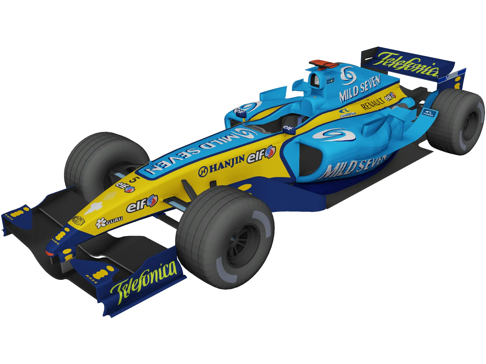 Renault F1 R25 3D Model main preview