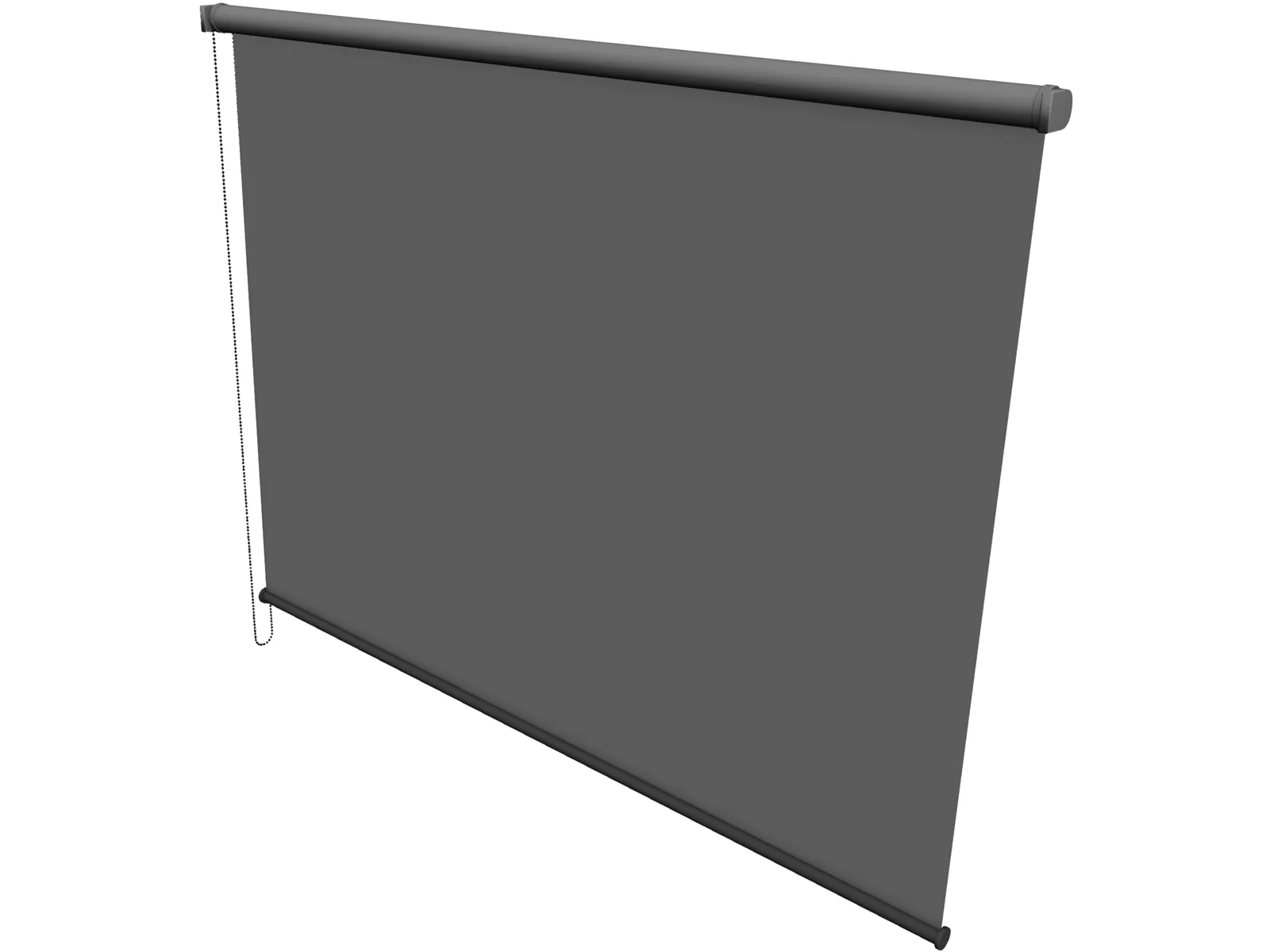 Roller Blinds 3D Model main preview