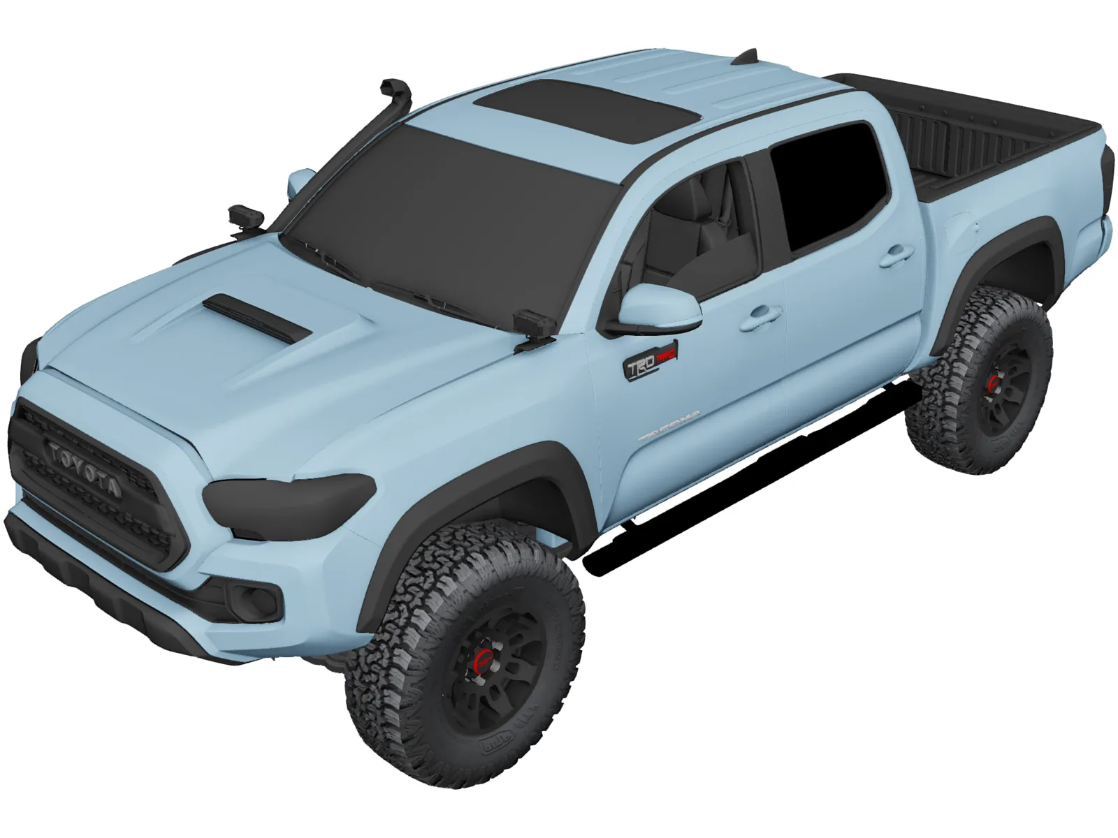 Toyota Tacoma Double Cab (2019) 3D Model main preview