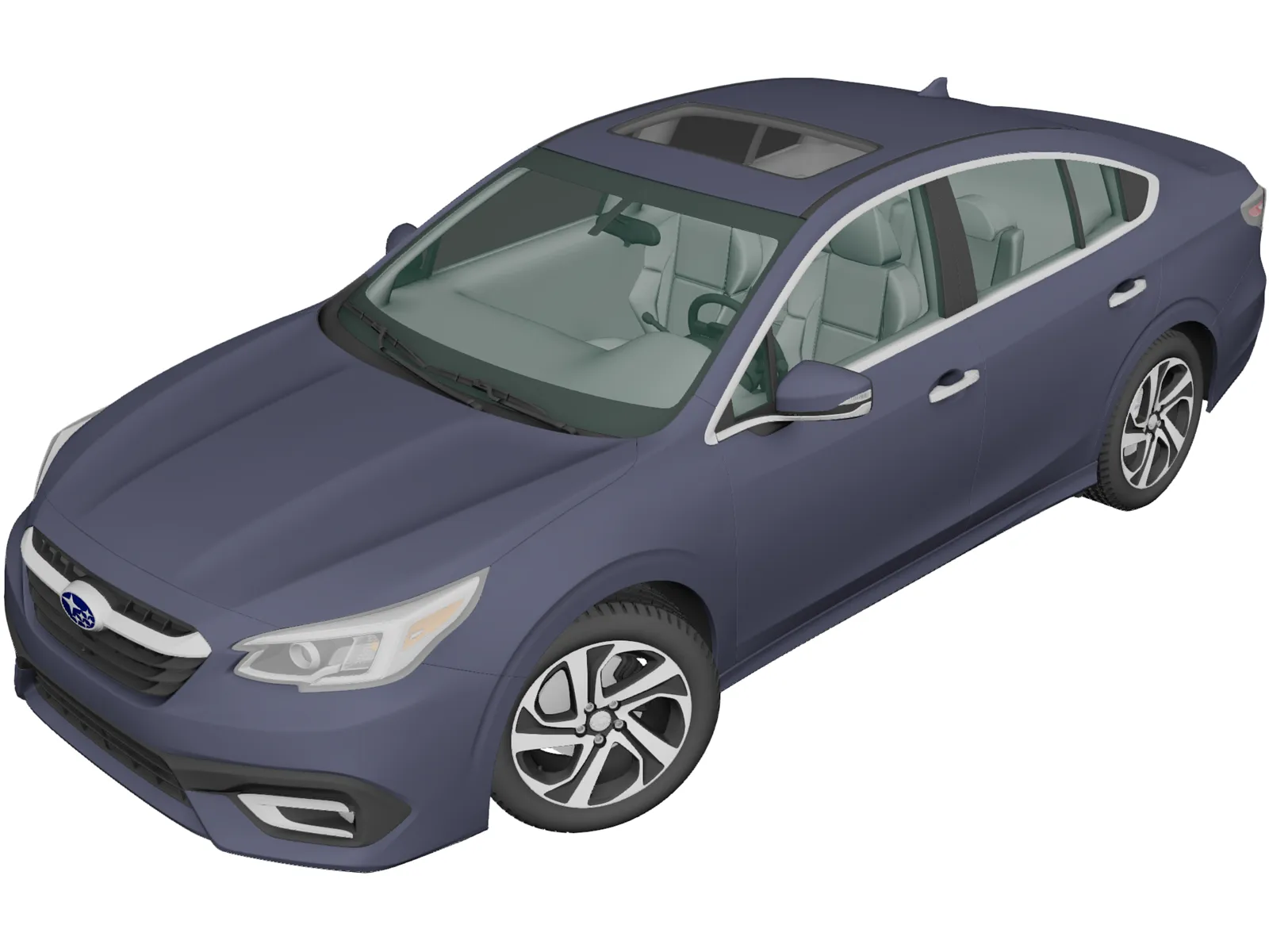 Subaru Legacy Touring (2020) 3D Model main preview
