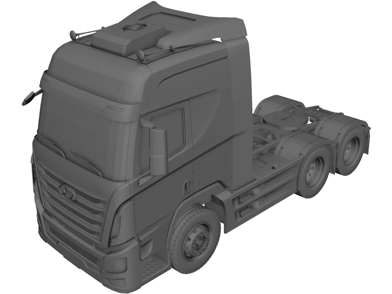Hyundai Trago Xcient (2013) 3D Model main preview