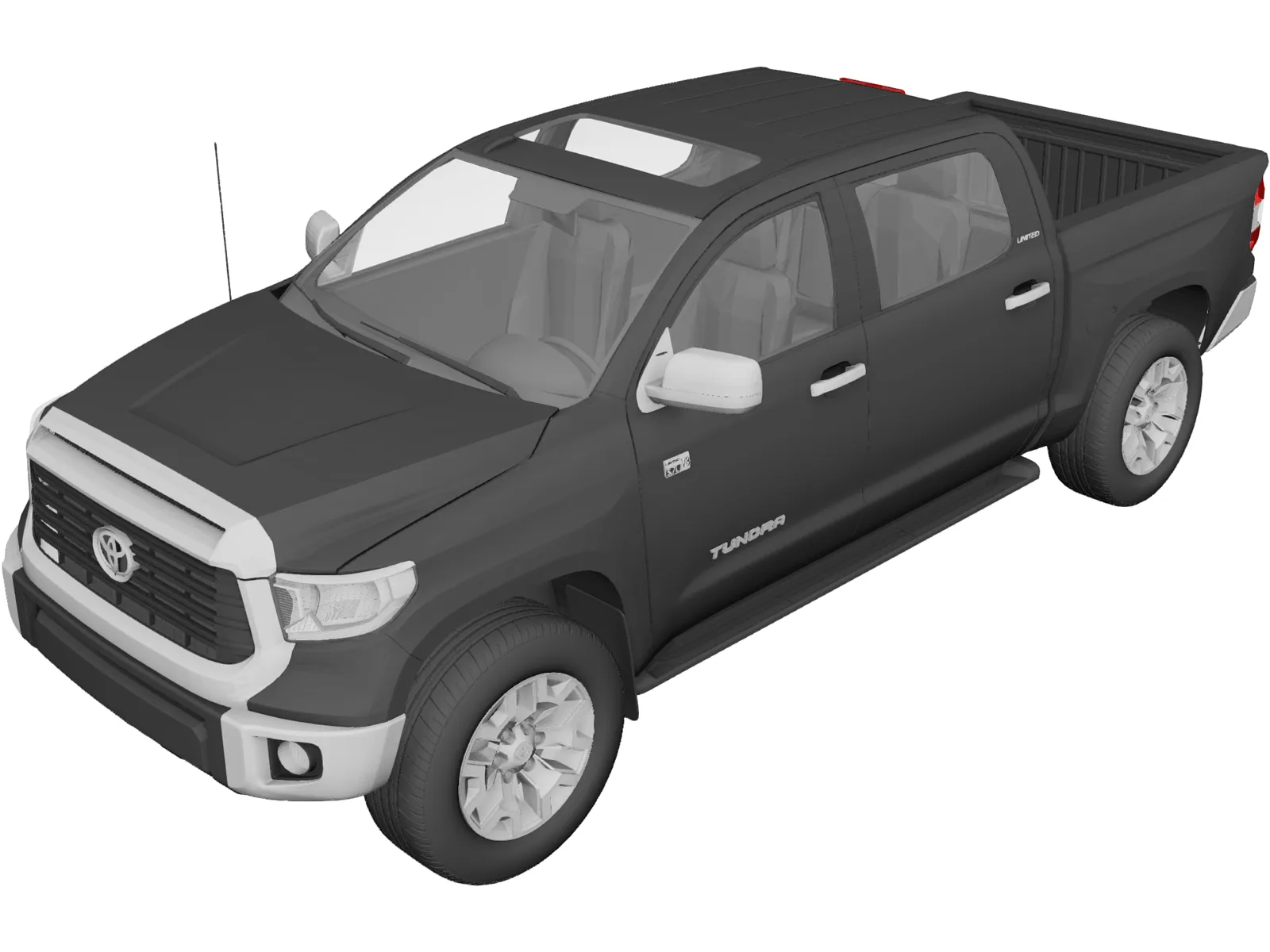 Toyota Tundra (2017) 3D Model main preview