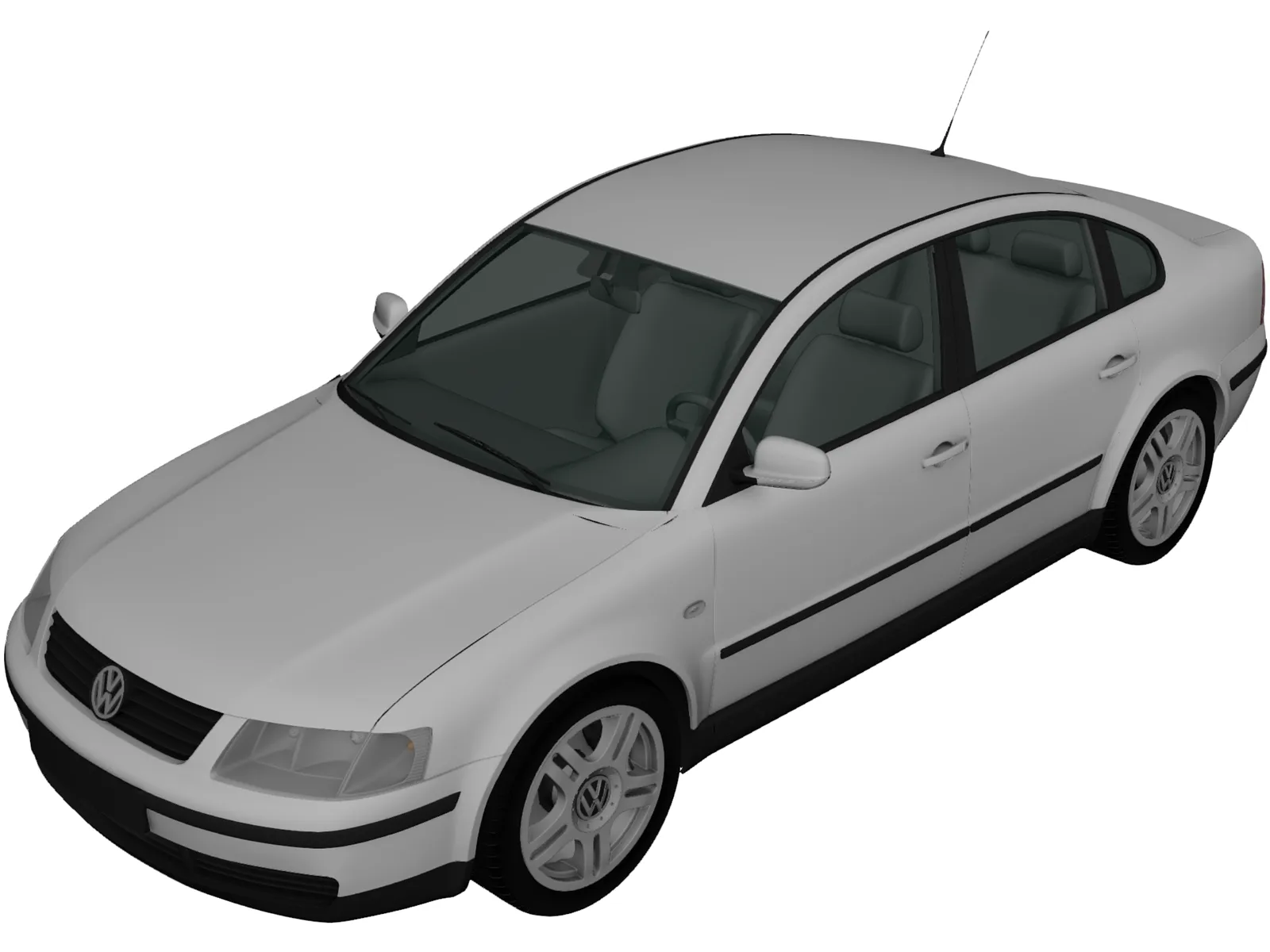 Volkswagen Passat B5 Sedan (1997) 3D Model main preview