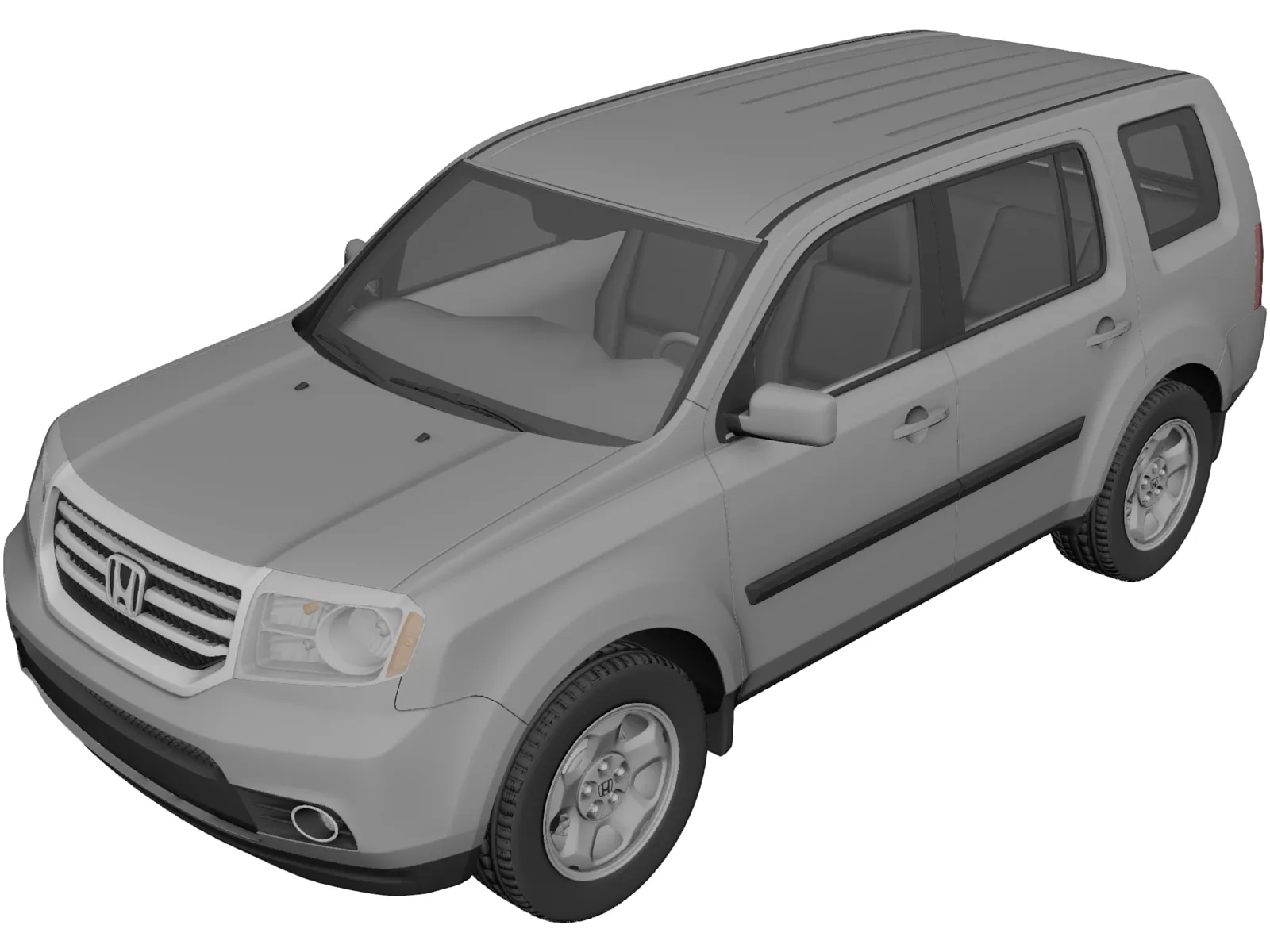 Honda Pilot (2014) 3D Model main preview