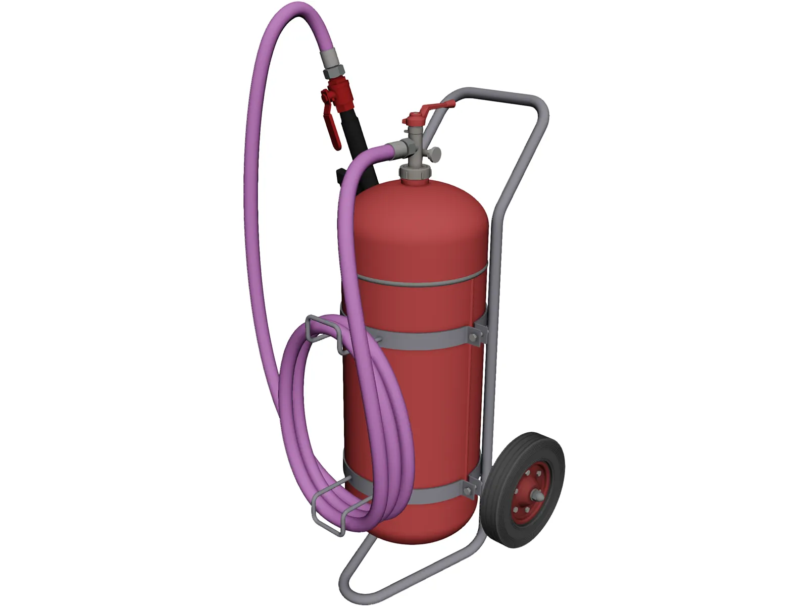 Foam Extinguisher 50L 3D Model main preview