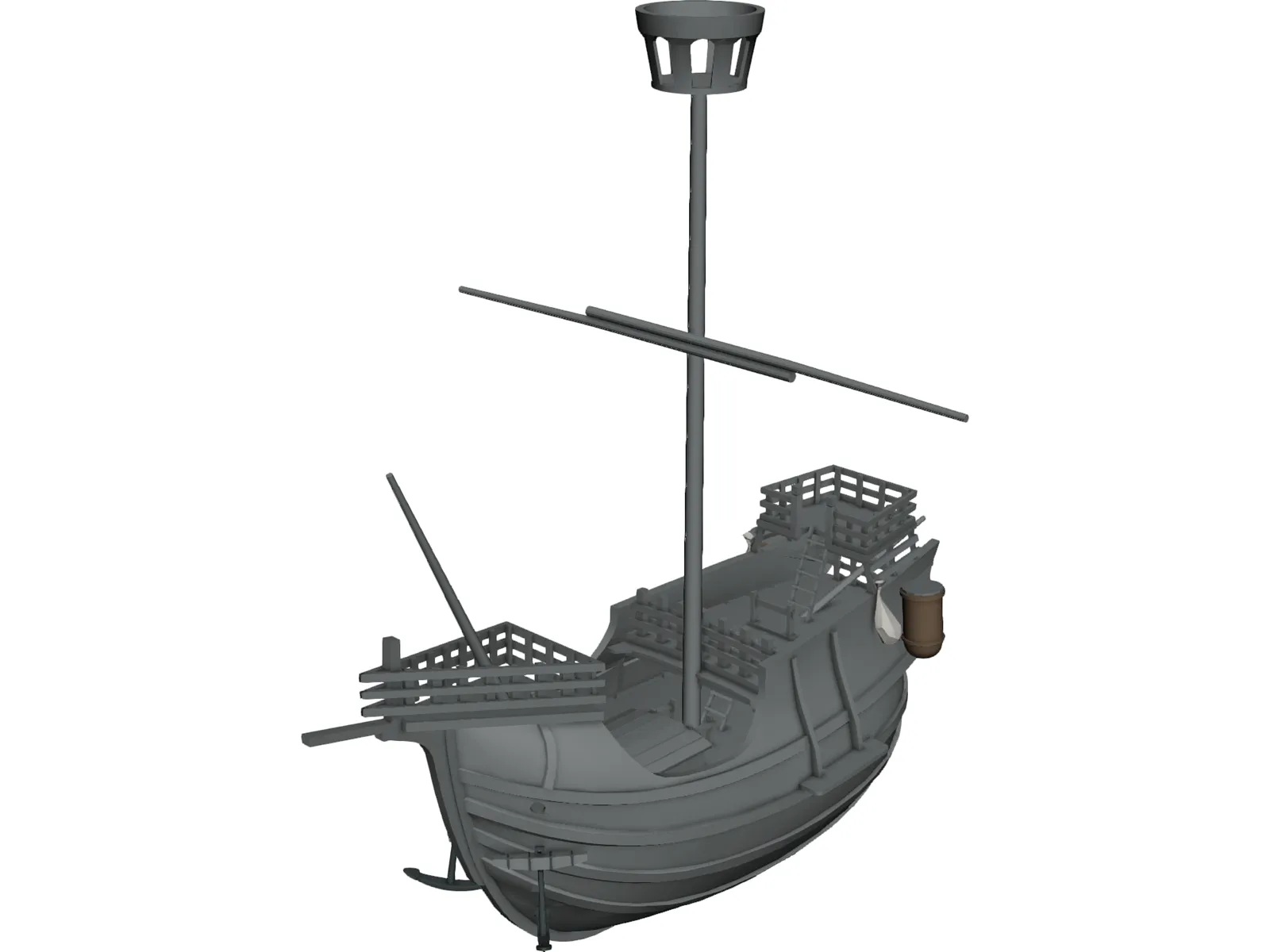 Ship 3D Model main preview