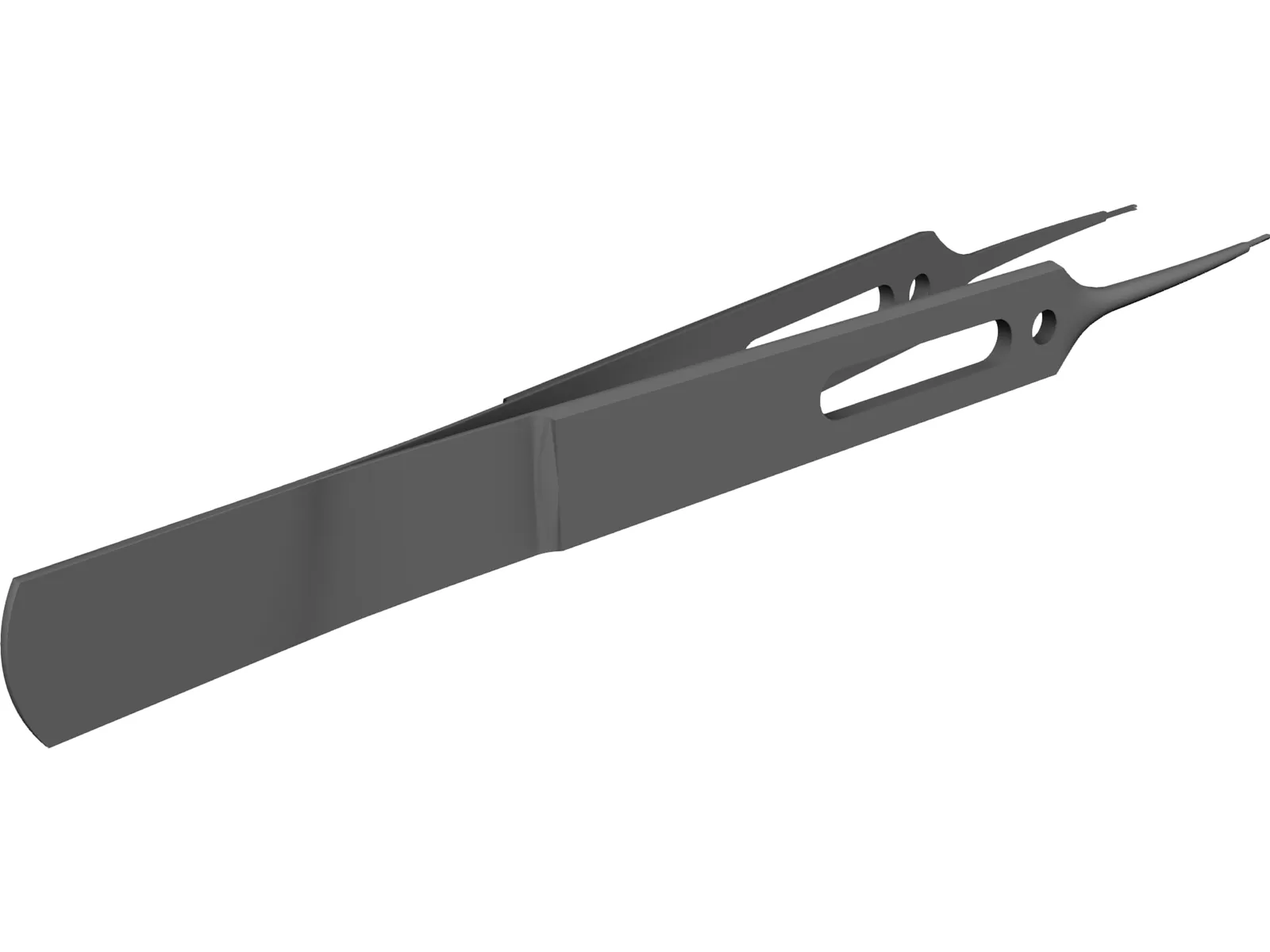 Forceps for Eye Surgery 3D Model main preview