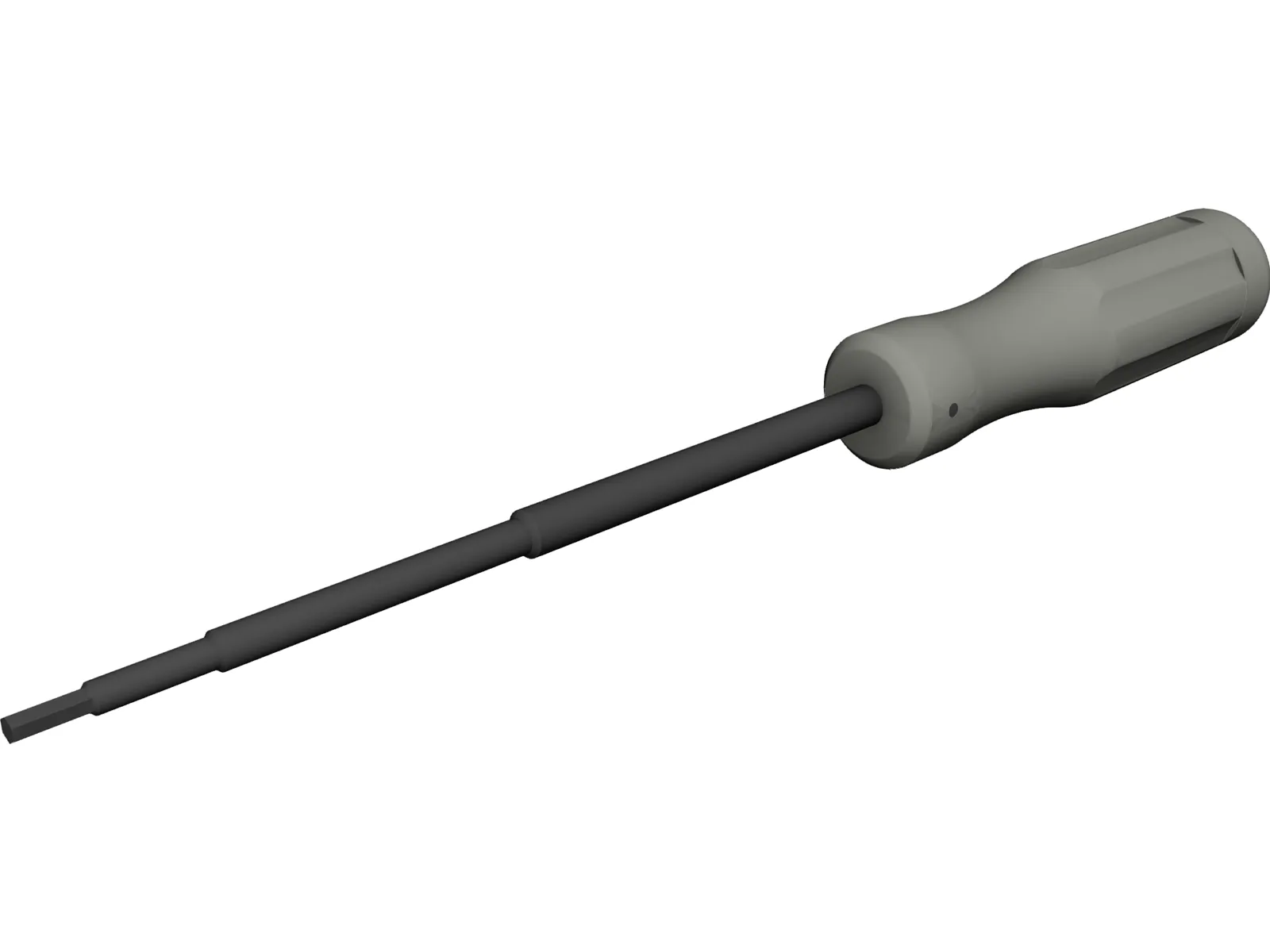 Hexagonal Screwdriver 3D Model main preview