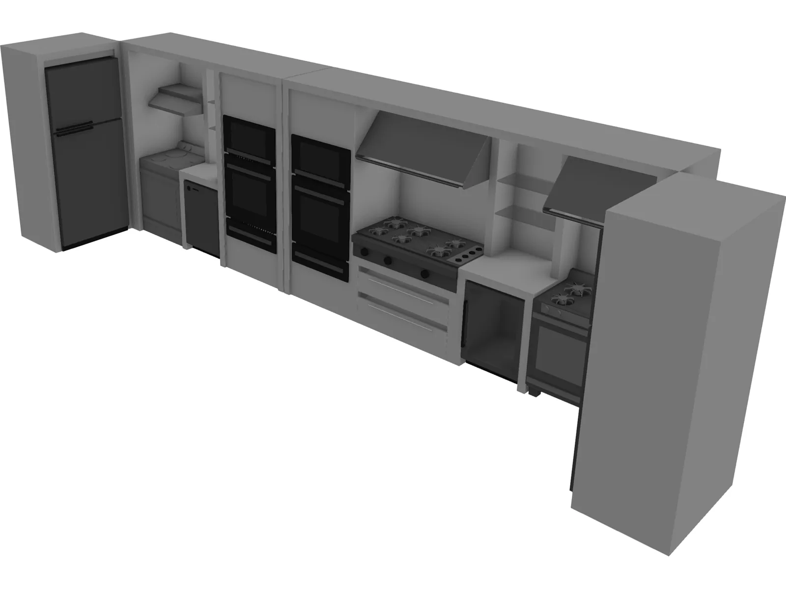 Kitchen 3D Model main preview
