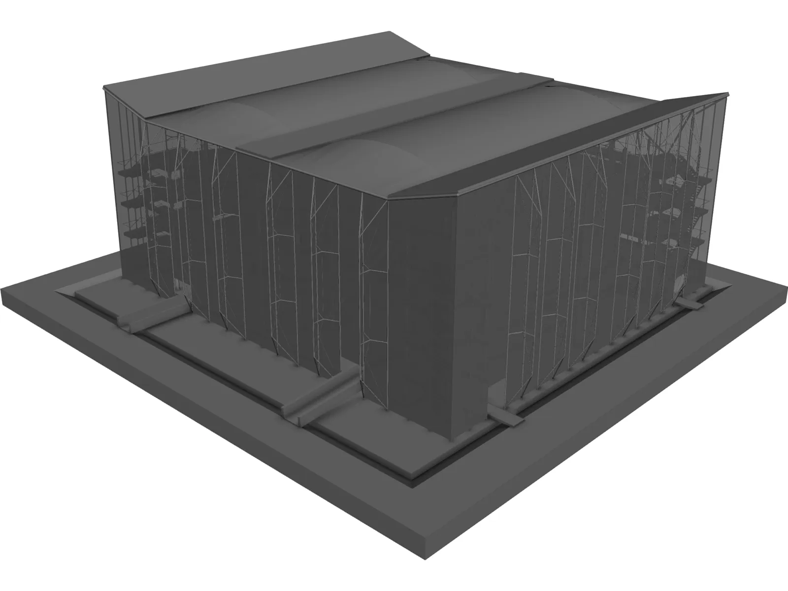 Pavillion Sevilla 3D Model main preview