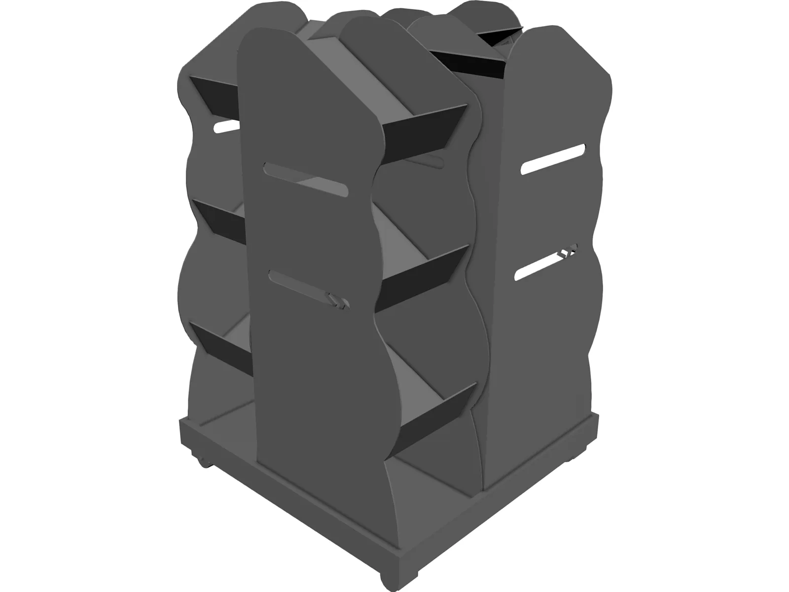 Newspaper Stand 3D Model main preview