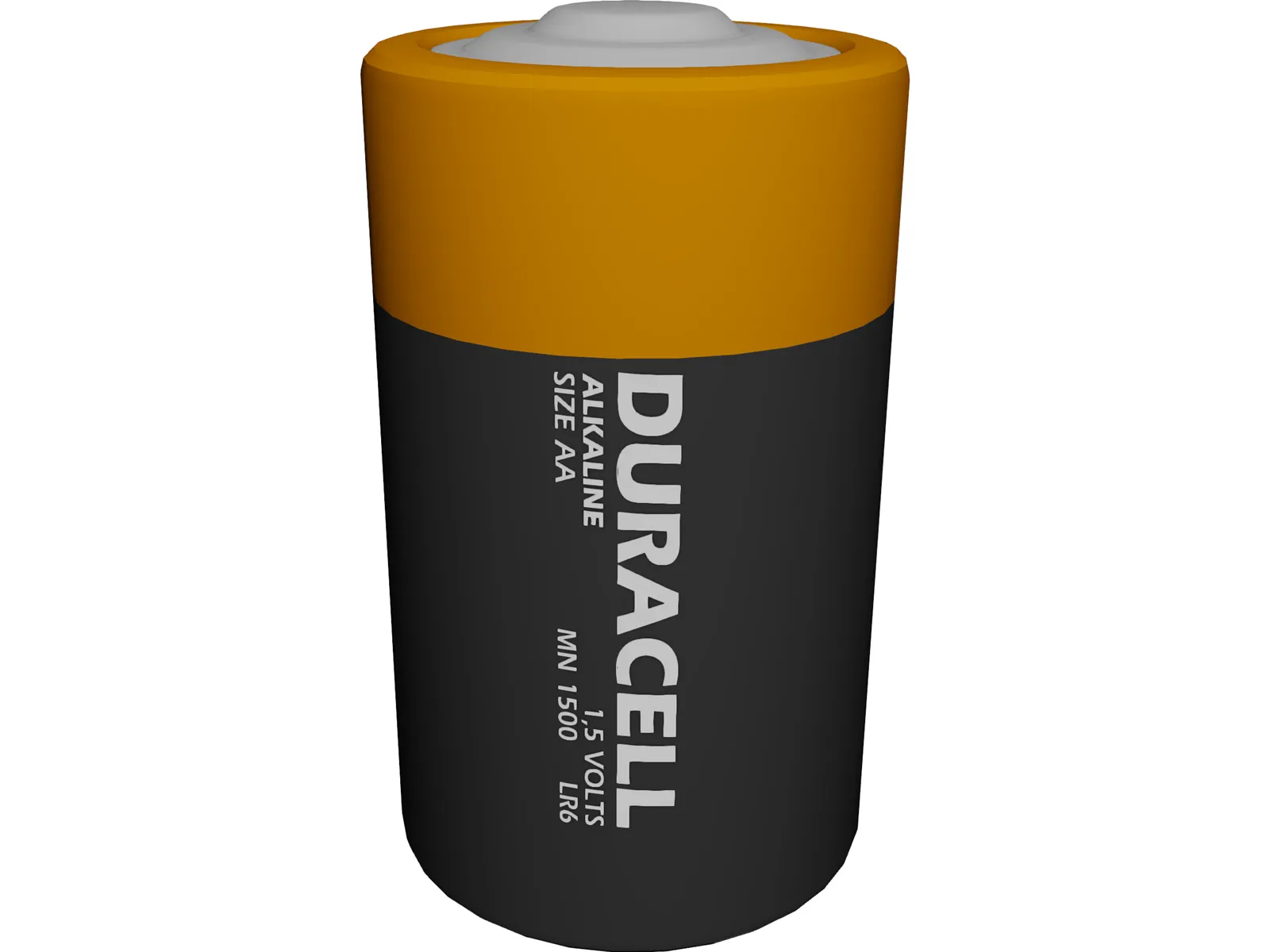 Duracell Battery 3D Model main preview